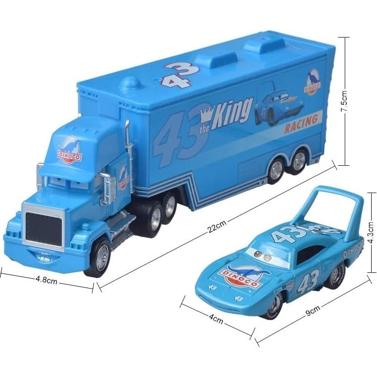 Set de Coches Pequeños y Remolque El Rey - Juguetes de Aleación