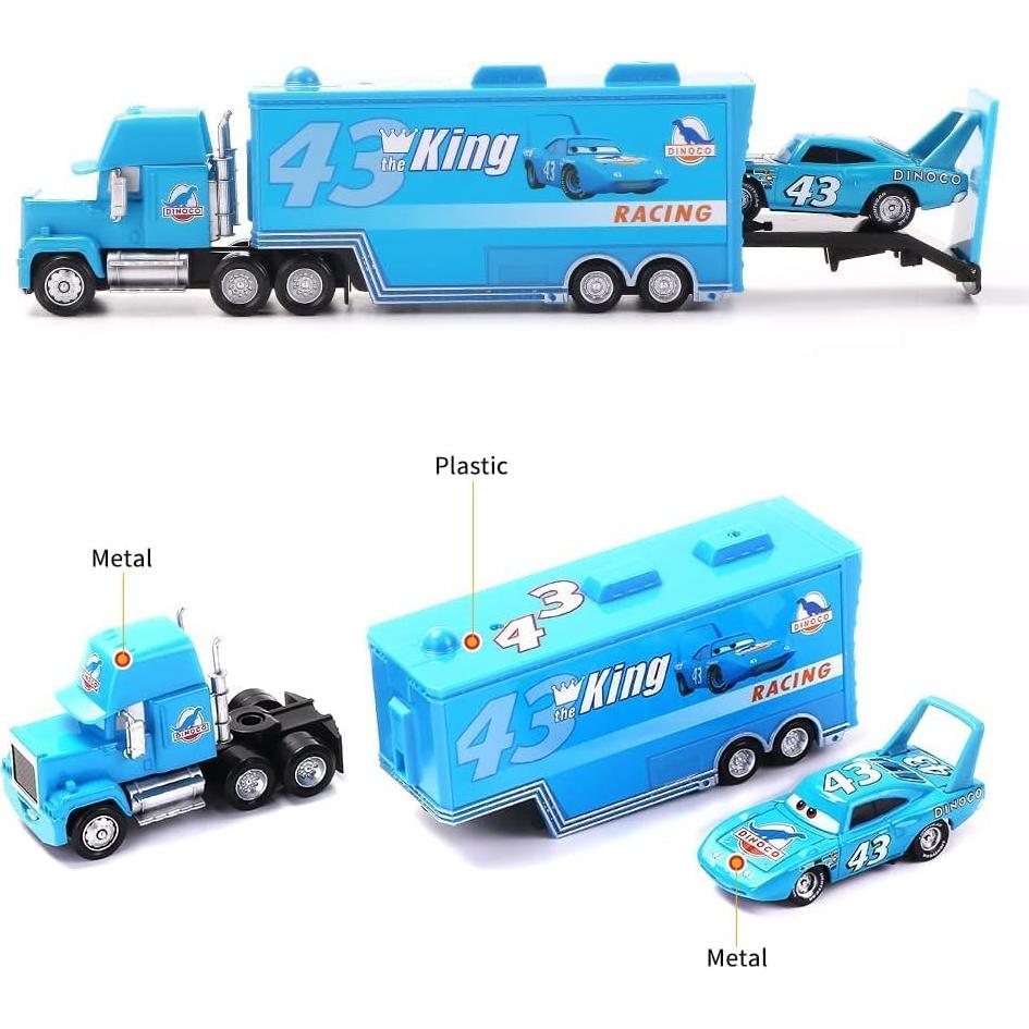 Set de Coches Pequeños y Remolque El Rey - Juguetes de Aleación