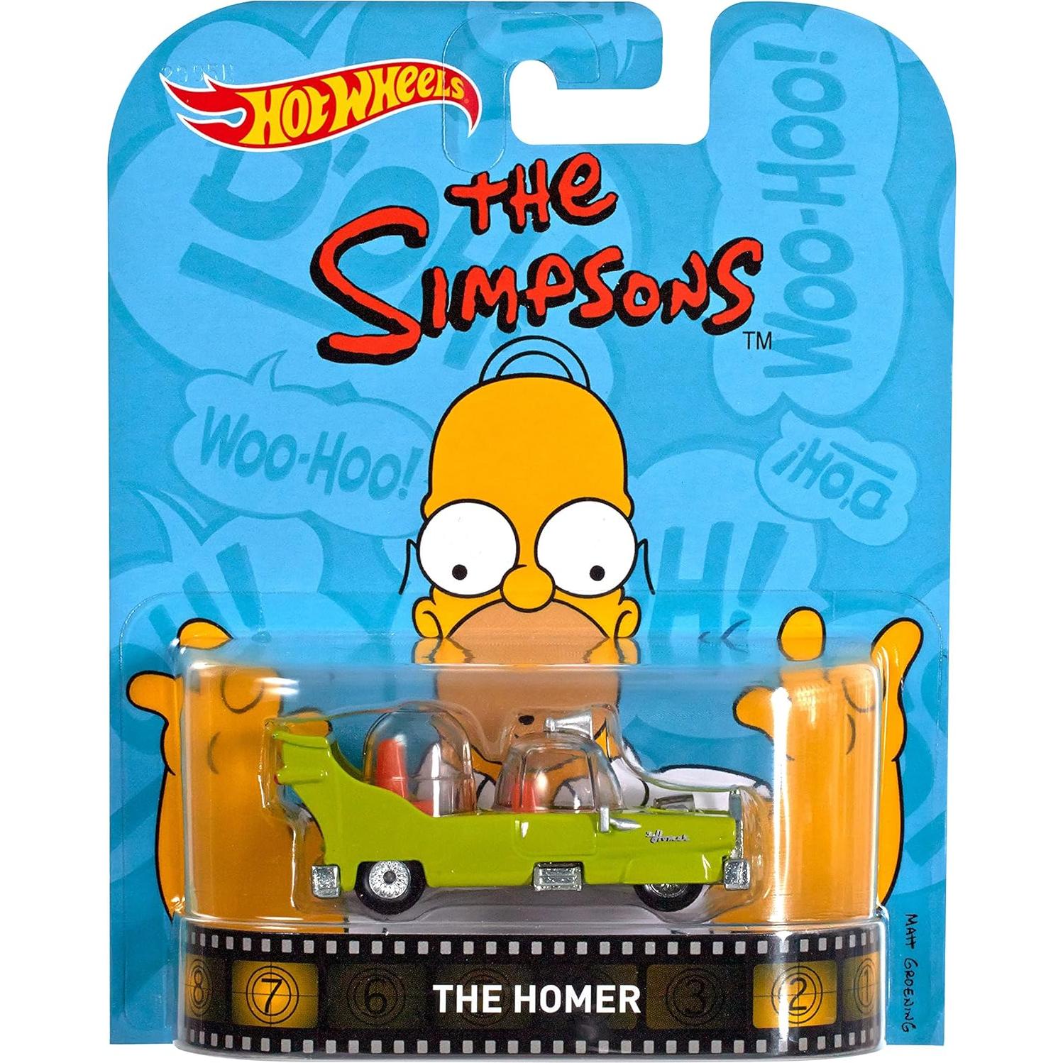 Hot Wheels Diecast Homer Simpson 1:64 Mattel Colección