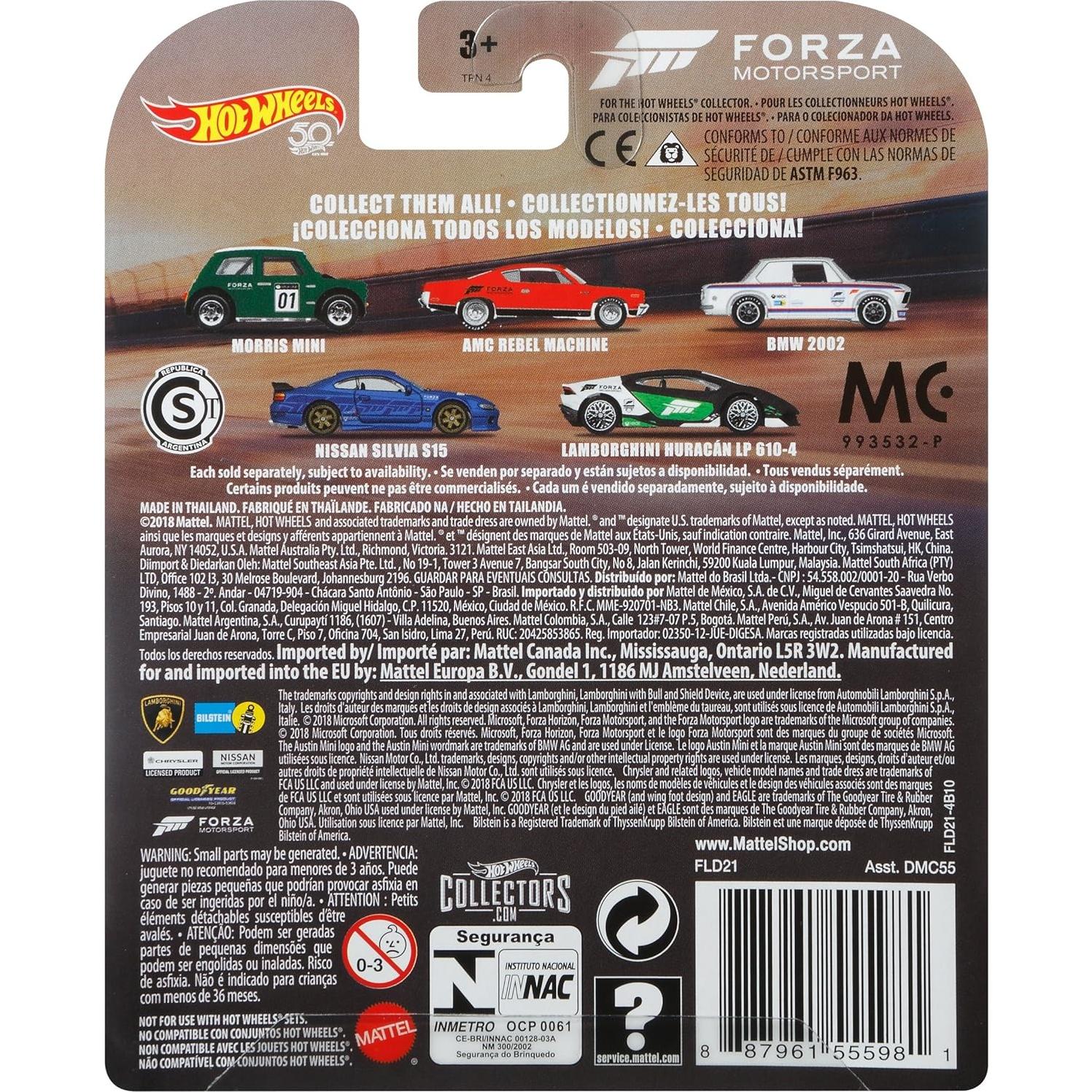 Vehículo Hot Wheels BMW 2002 Escala 1:64 Coleccionable