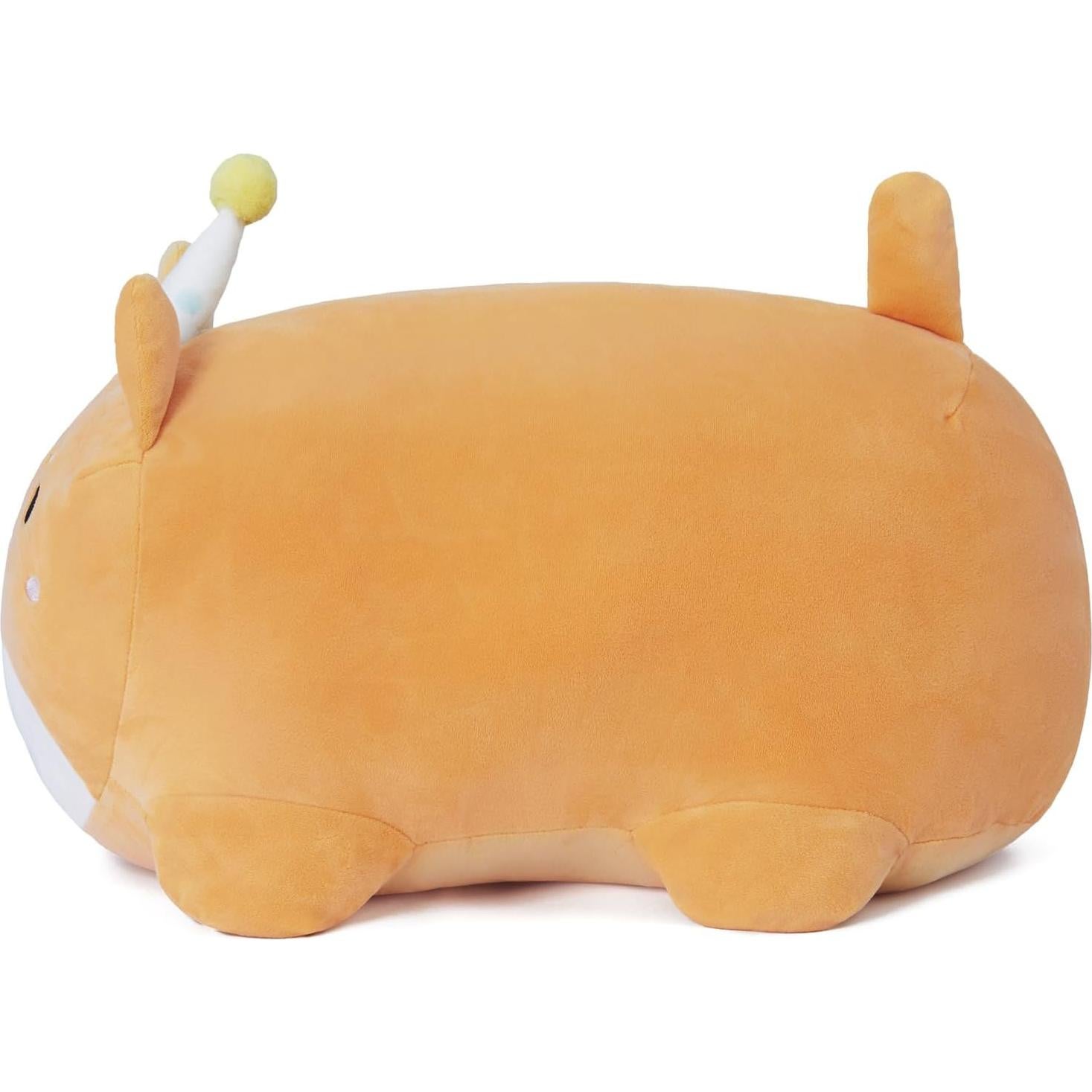 Almohada de Juguete de Felpa Corgi Feliz Cumpleaños 40cm