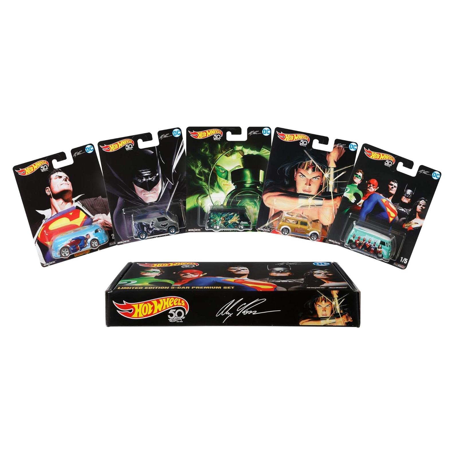 Hot Wheels Edición Limitada Alex Ross 5 Autos Coleccionista