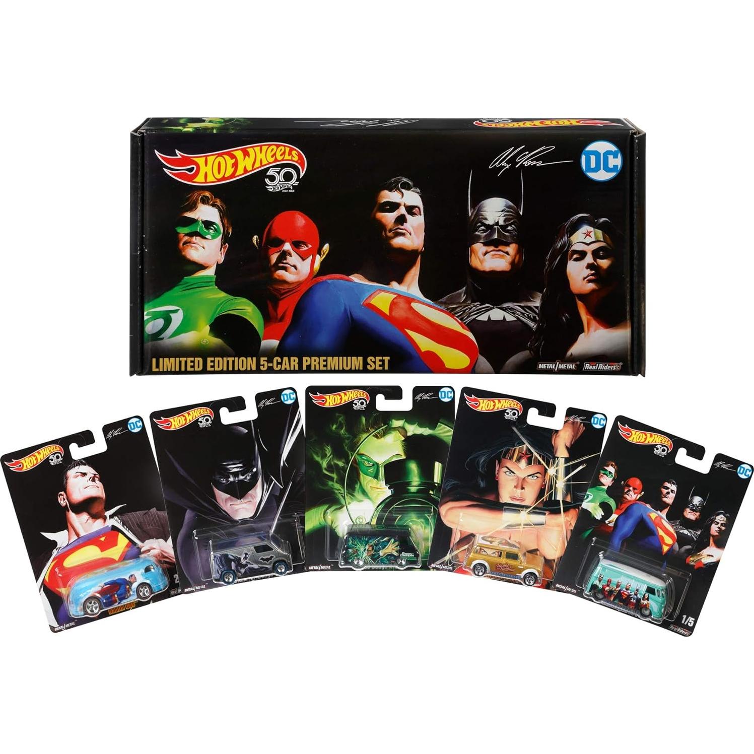Hot Wheels Edición Limitada Alex Ross 5 Autos Coleccionista