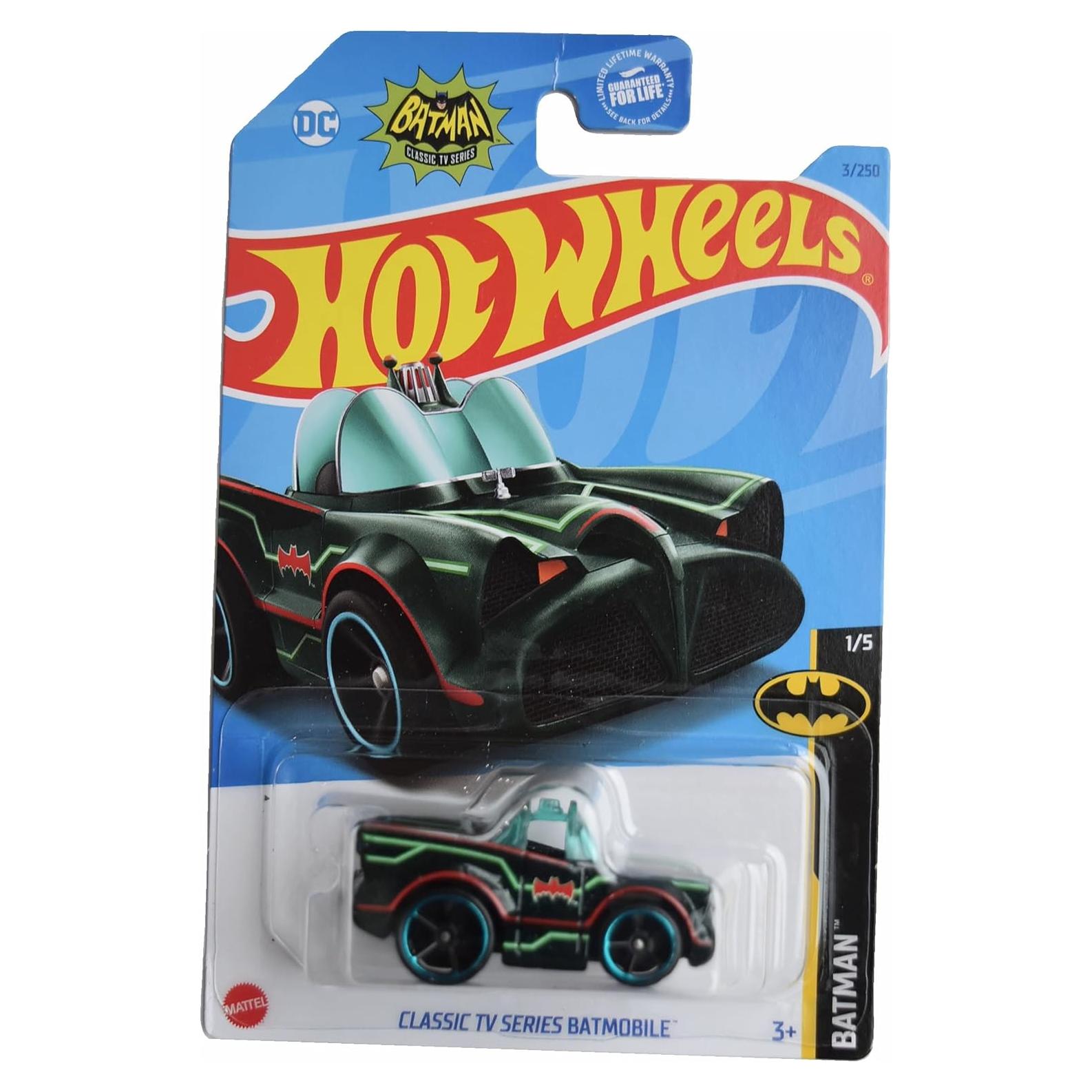 Hot Wheels Batmóvil Clásico Mattel 1:64 Verde 17.3cm