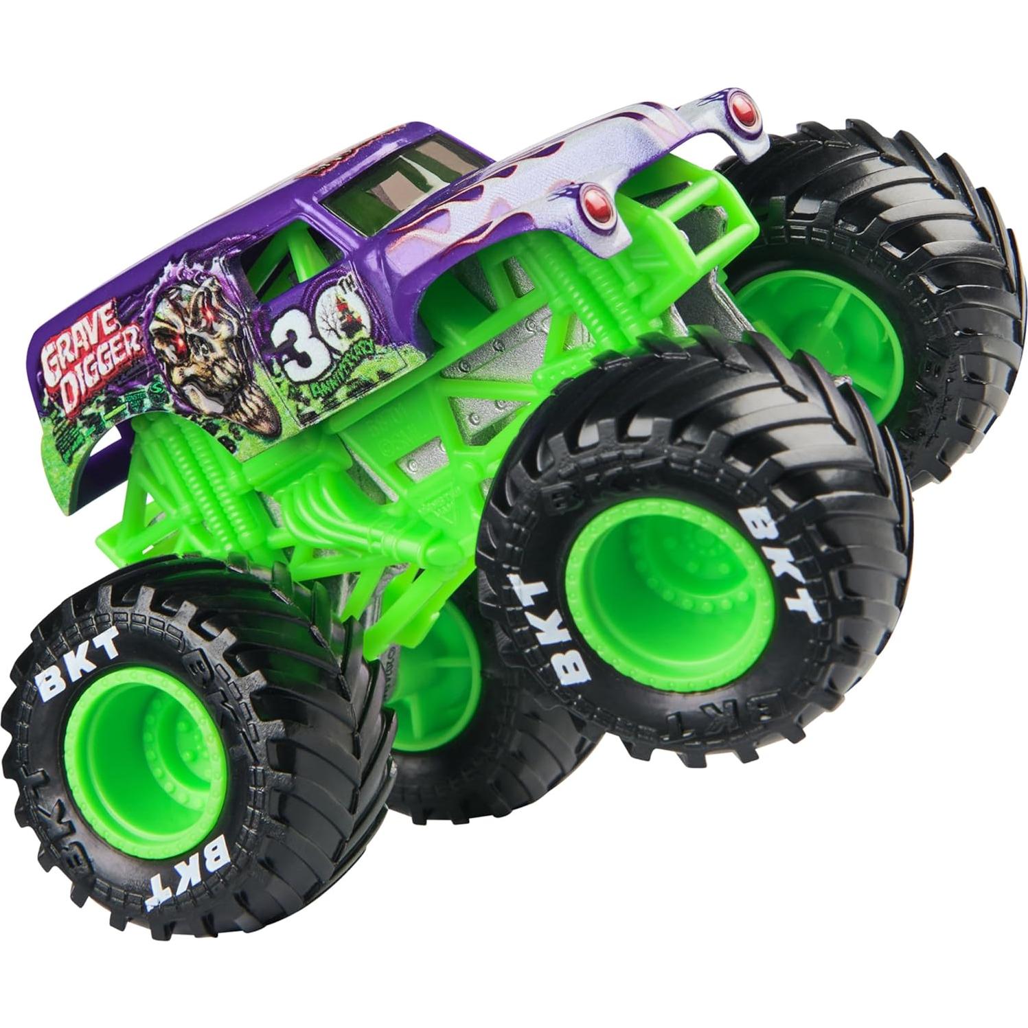 Camión Monstruo Grave Digger 1:64 Spin Master - Juguete para Niños 3+