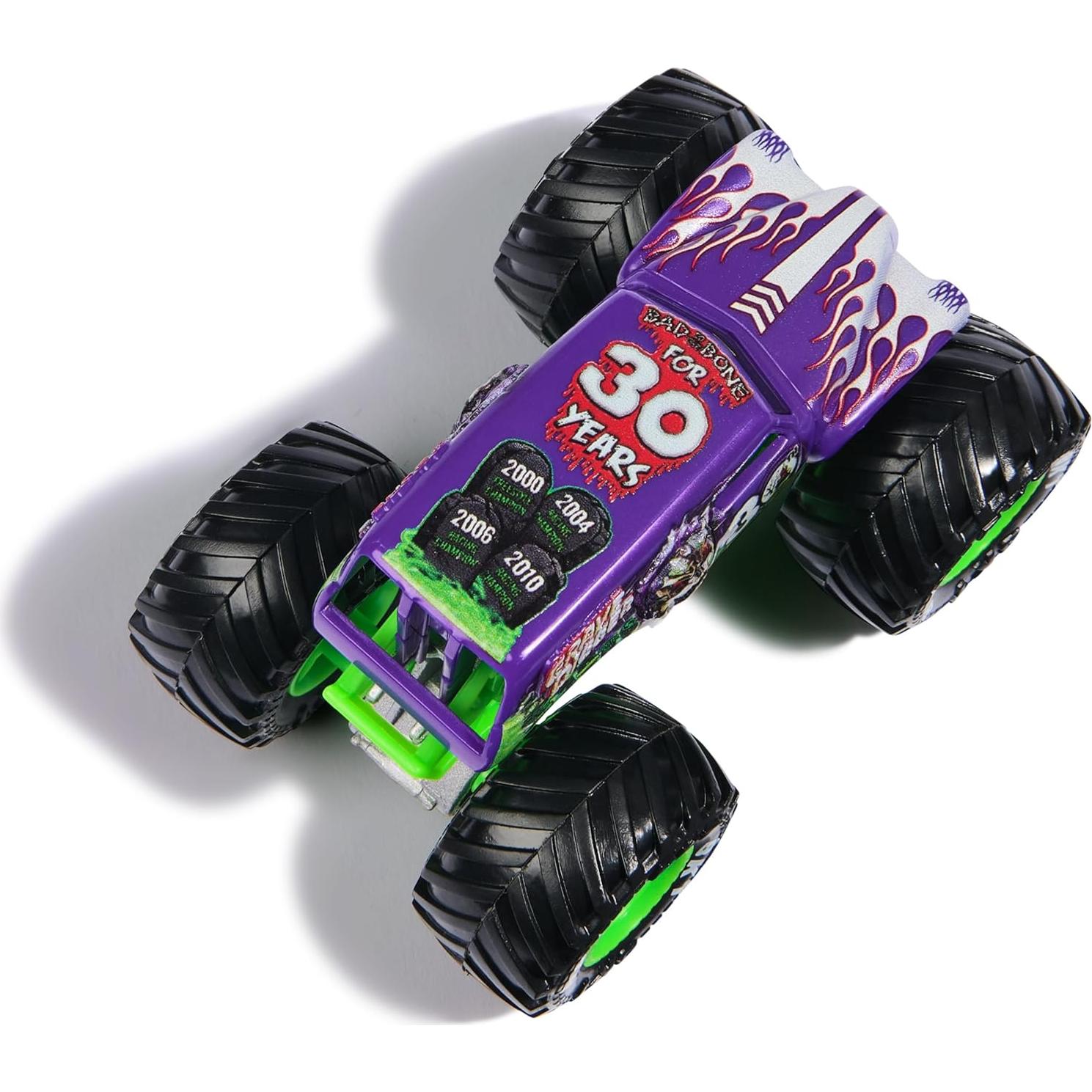 Camión Monstruo Grave Digger 1:64 Spin Master - Juguete para Niños 3+