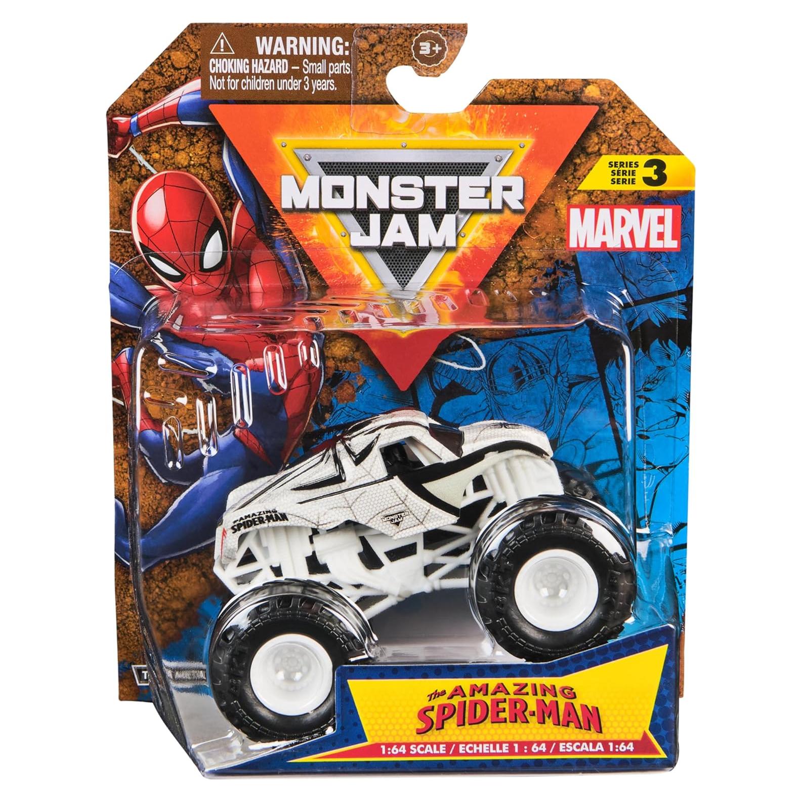 Camión Monstruo Marvel Monster Jam 1:64 Spider-Man
