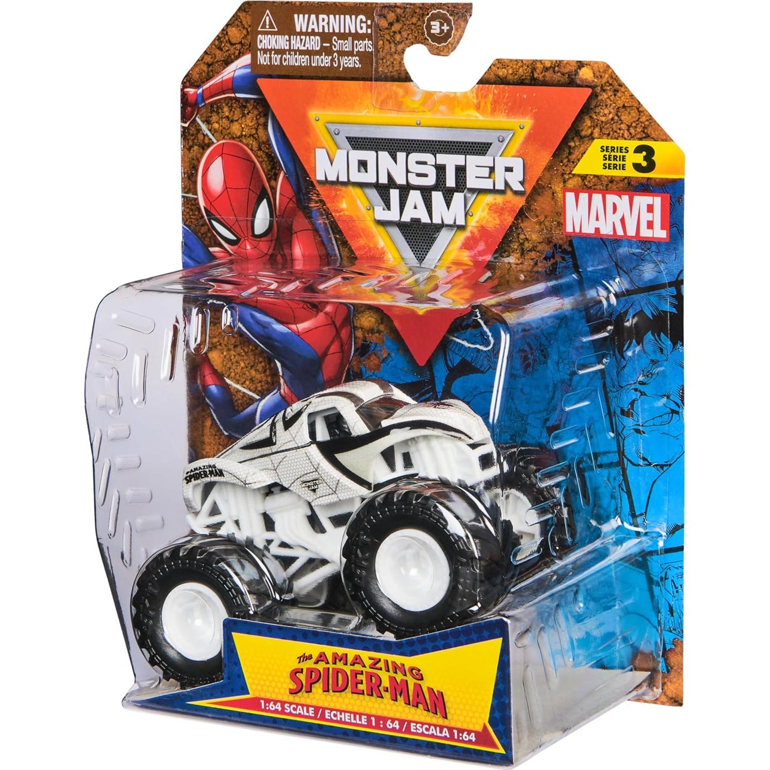 Camión Monstruo Marvel Monster Jam 1:64 Spider-Man