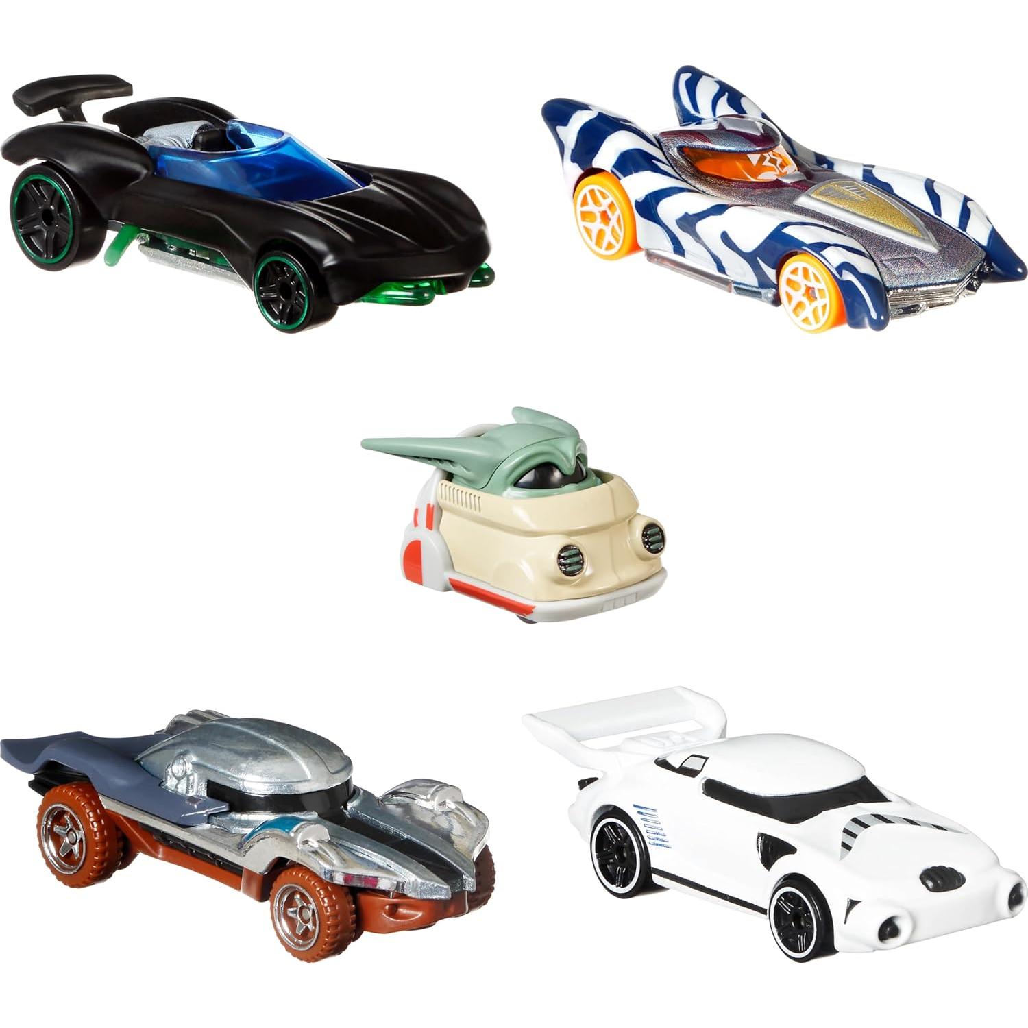 Hot Wheels Star Wars El Mandaloriano 5 Autos Personajes