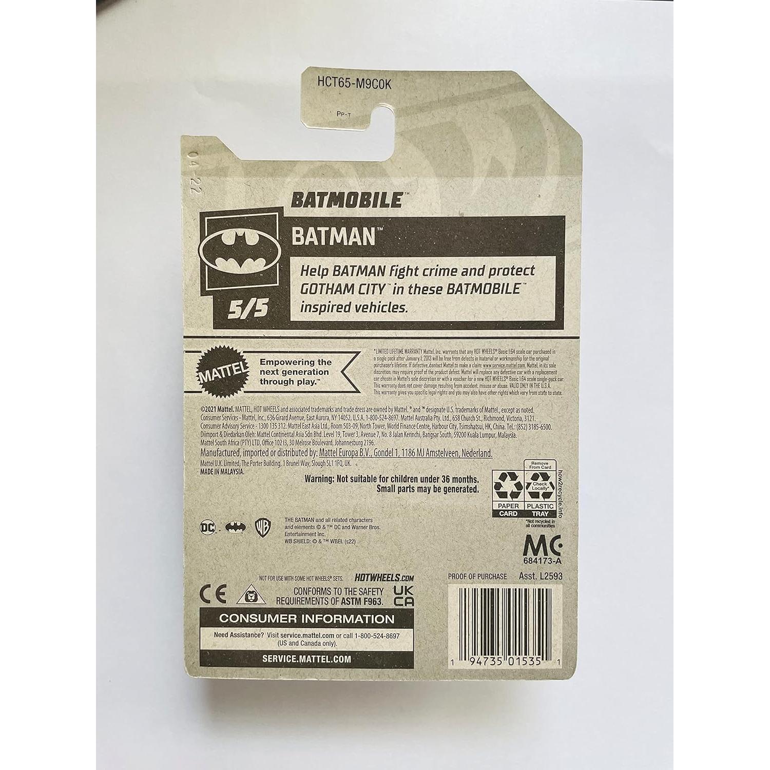 Hot Wheels 2022 - Batmobile - The Batman 5/5 [Gray] 178/250