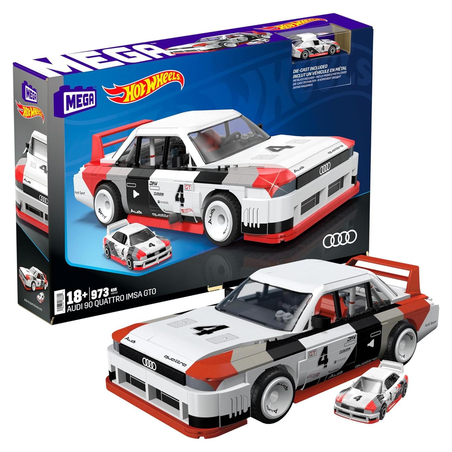Set de Construcción MEGA Audi 90 Quattro IMSA GTO 973 Piezas
