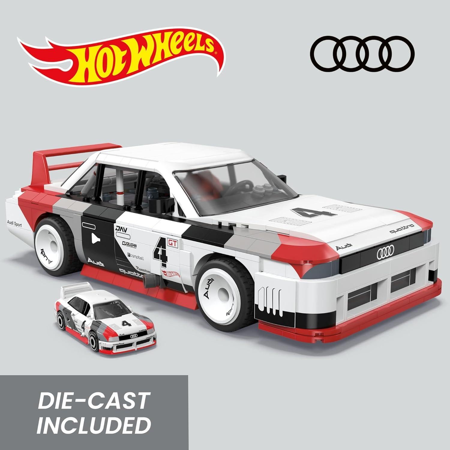 Set de Construcción MEGA Audi 90 Quattro IMSA GTO 973 Piezas