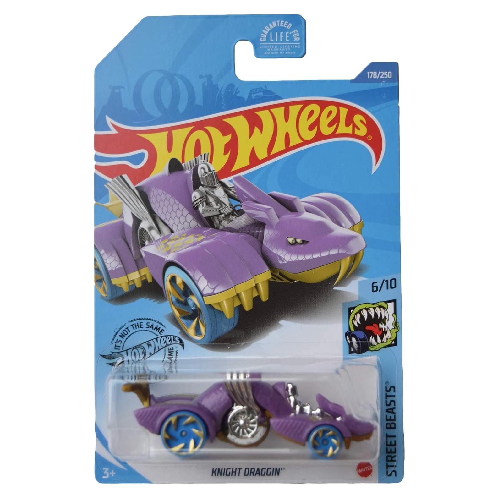 Hot Wheels Caballero Draggin Púrpura 1:64 Mattel