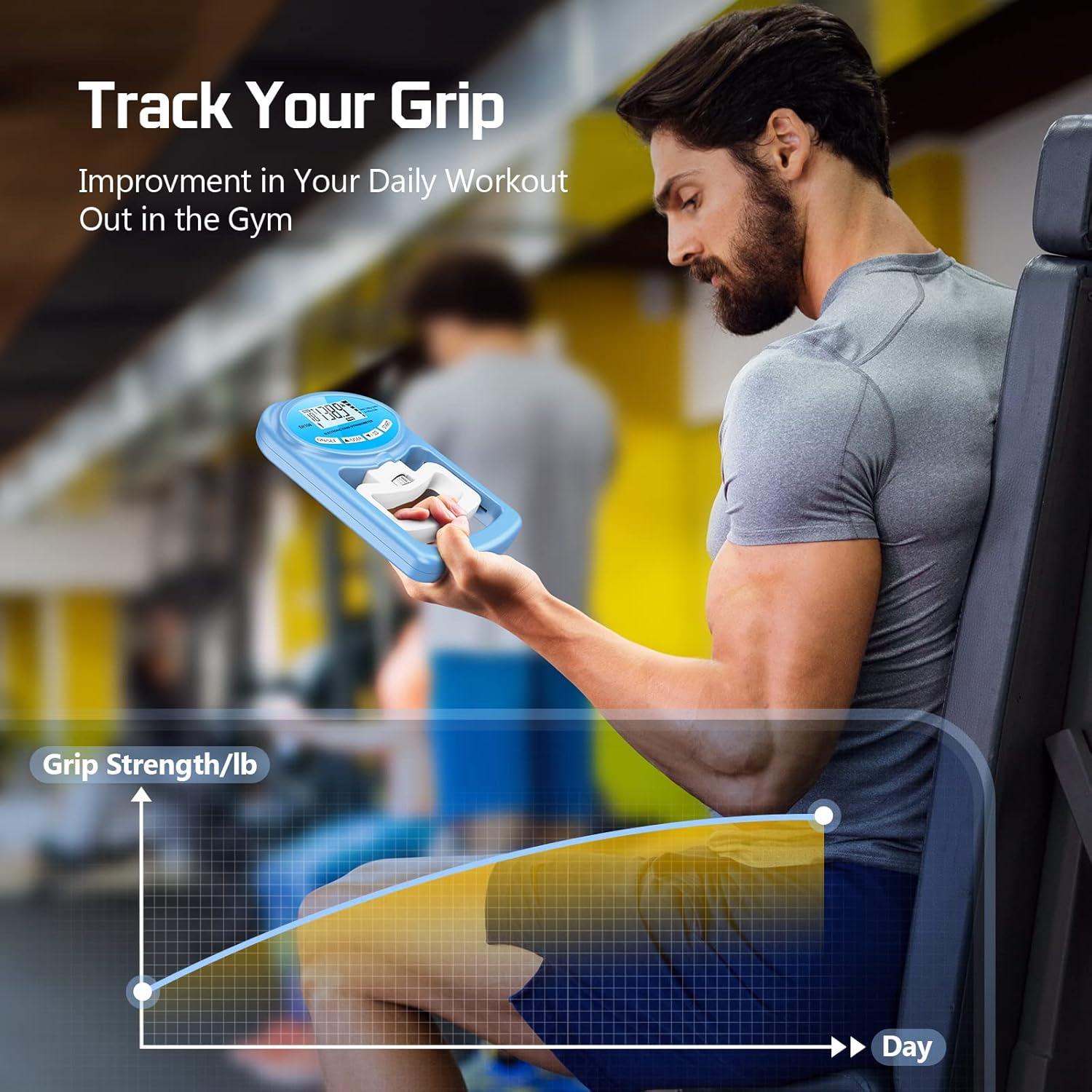 Dinamómetro Electrónico Hichor para Fuerza de Agarre 120 Kg