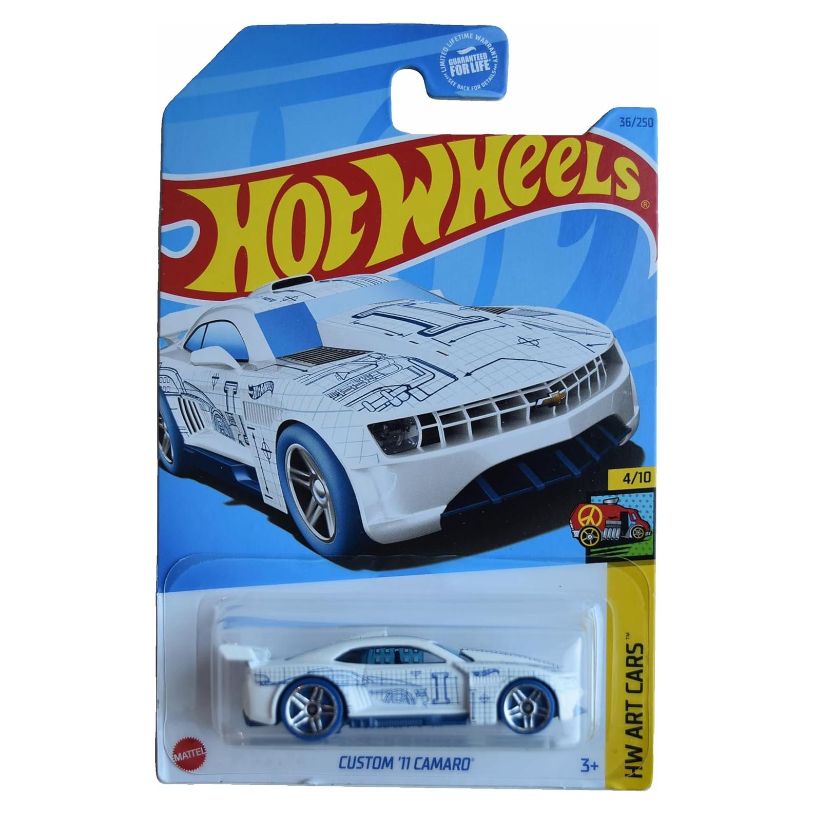 Hot Wheels Camaro Personalizado 2011 Escala 1:64 Blanco