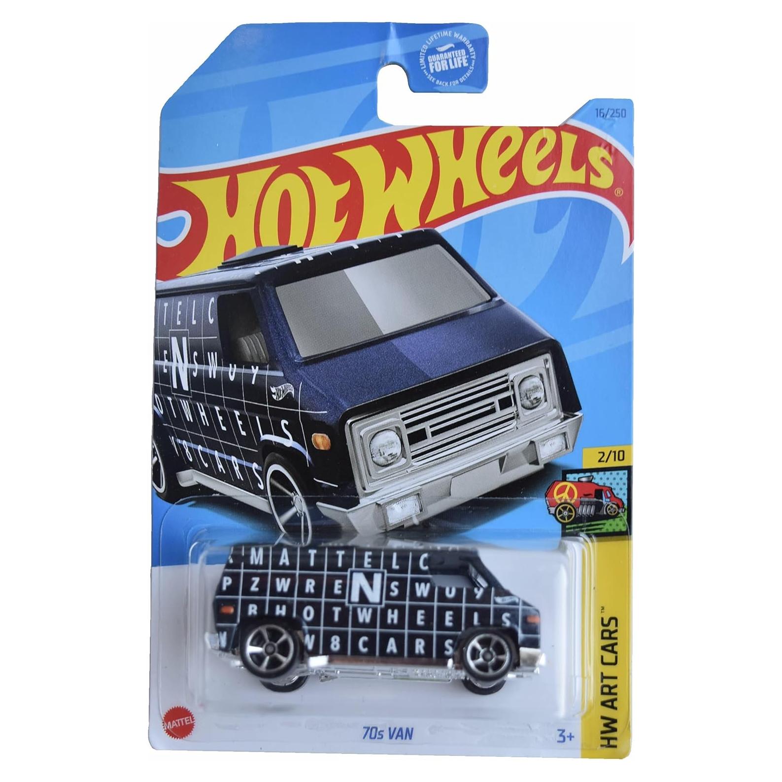 Hot Wheels Furgoneta de los 70 Azul 1:64 Mattel