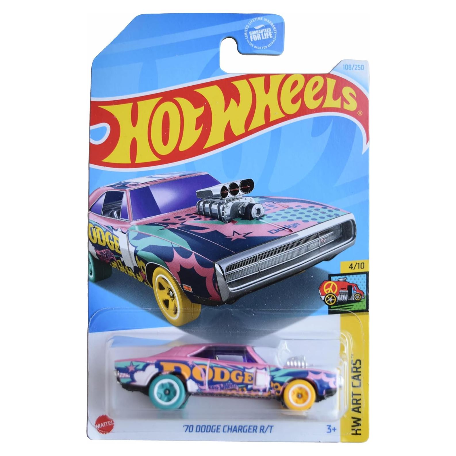 Hot Wheels Dodge Charger R/T 1:64 Mattel Art Cars Rosa