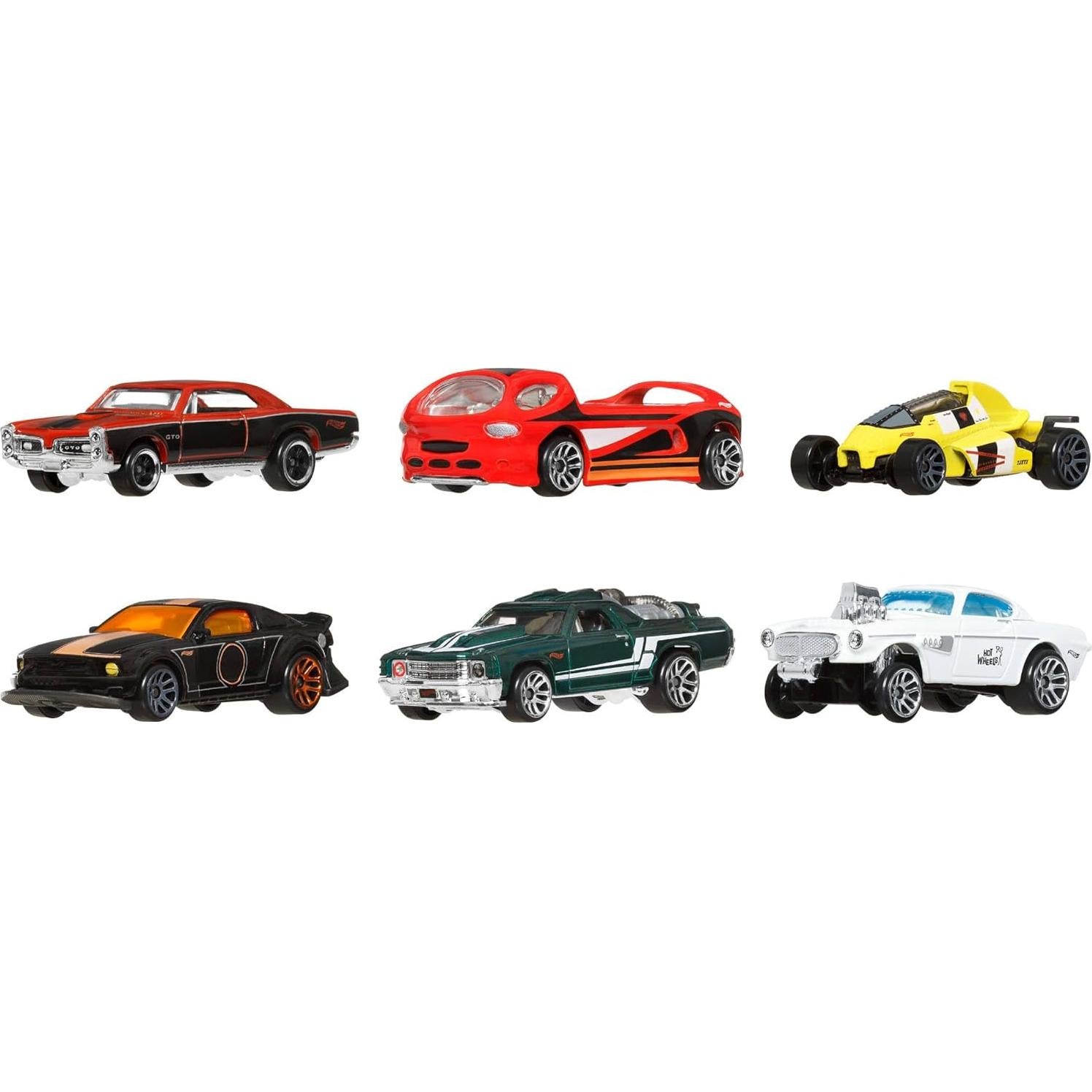 Hot Wheels Set de 6 Coches y Camiones a Escala 1:64 JBY78