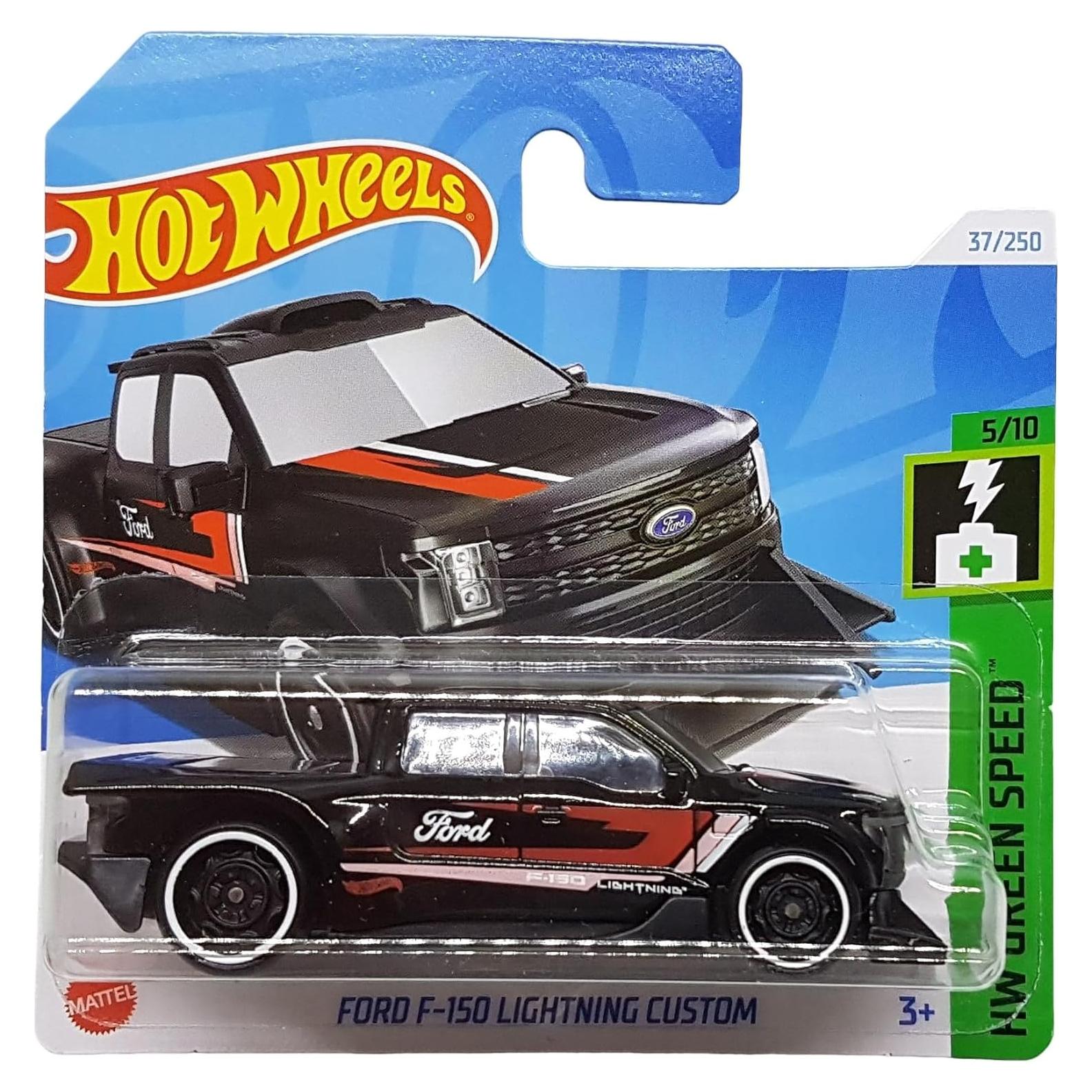 Hot Wheels Ford F-150 Lightning Custom Negro 1:64