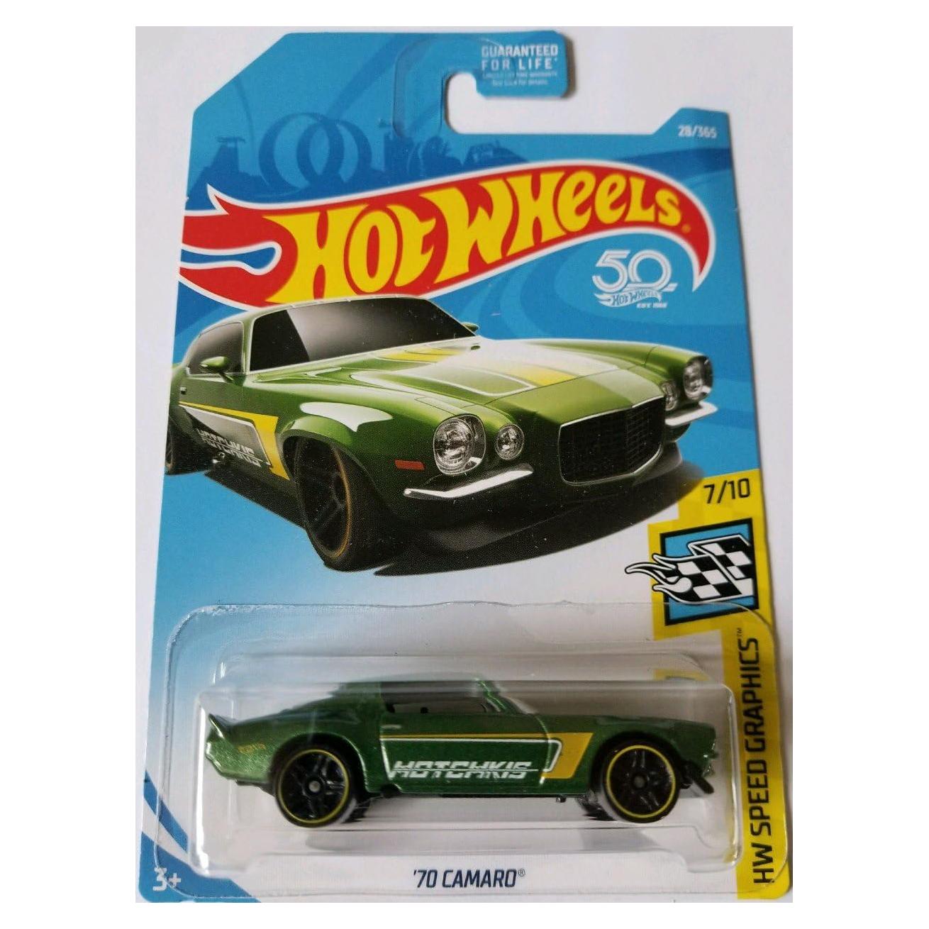 Hot Wheels 2018 Camaro '70 50 Aniversario Verde 1:64