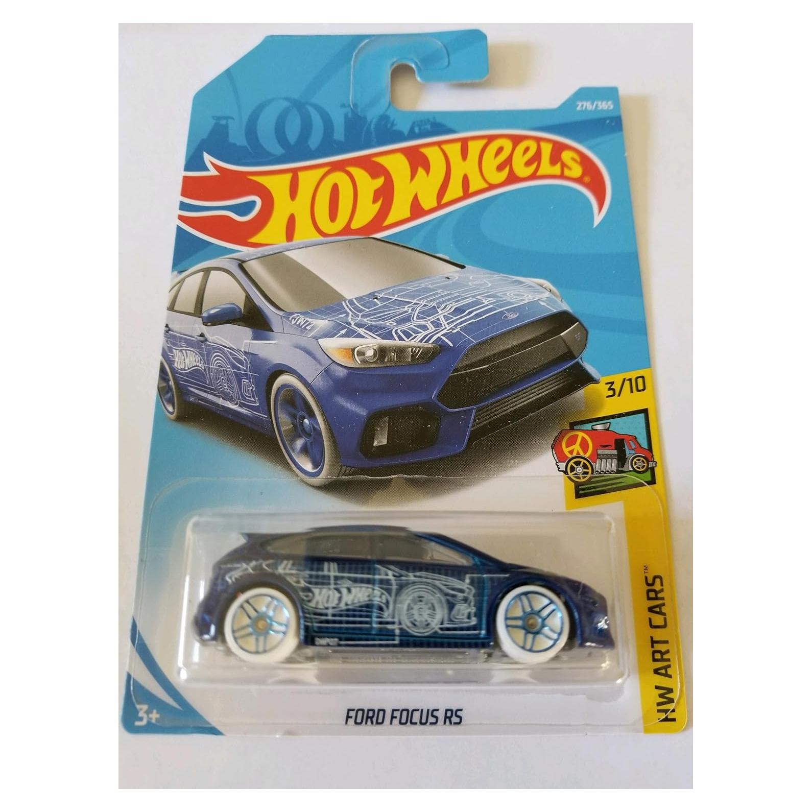 Auto de Juguete Hot Wheels Ford Focus RS Azul 2018