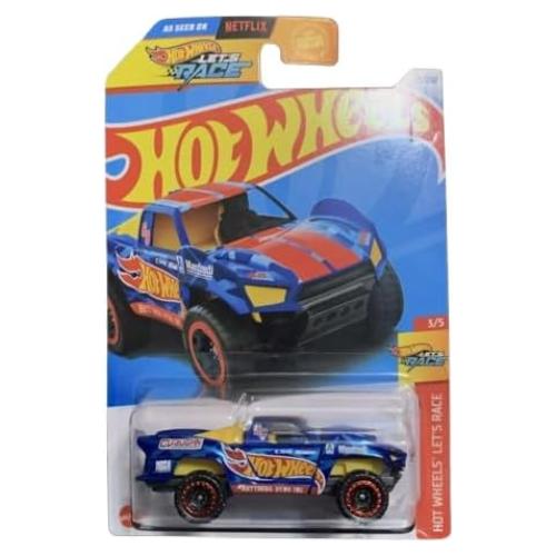 Camión Baja Hot Wheels Azul 17.78x12.7cm Vamos a Correr