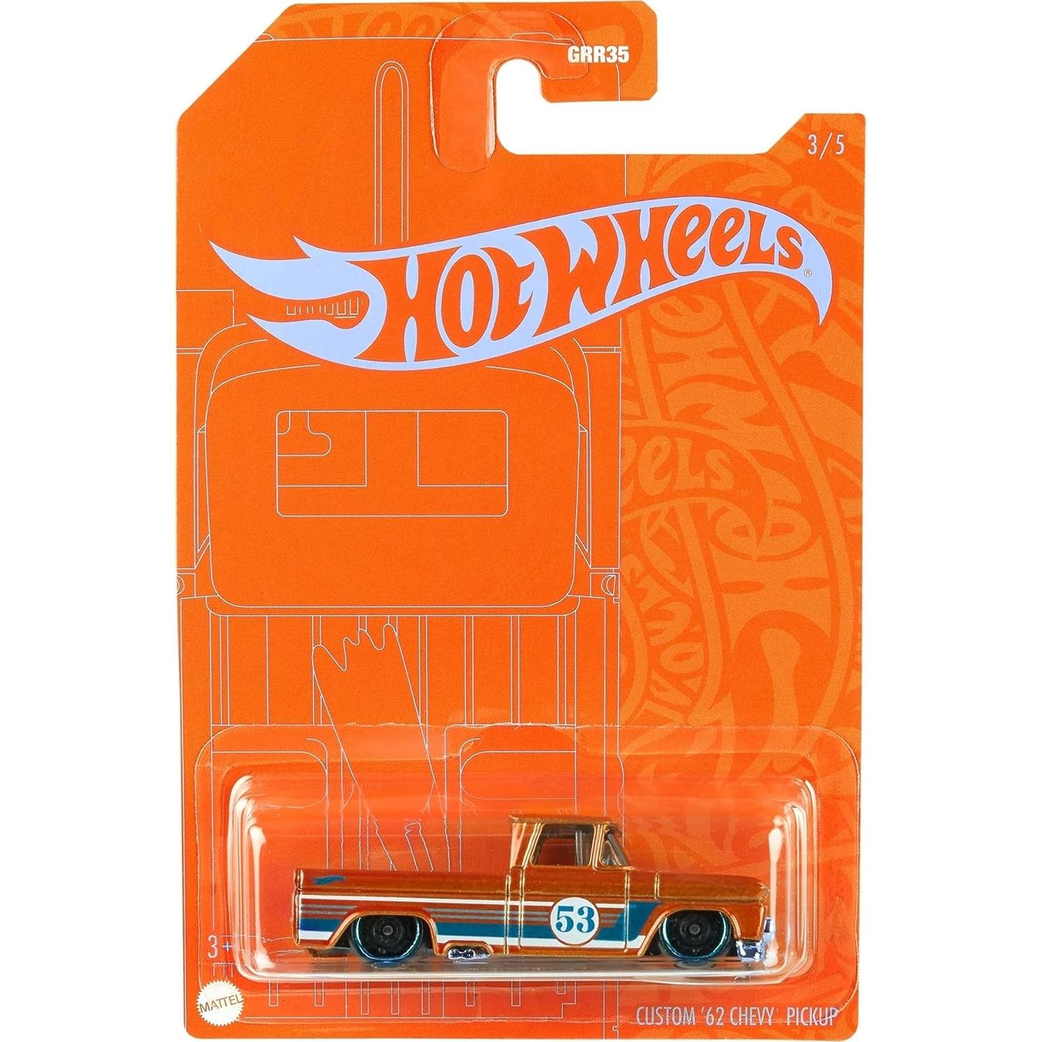 Hot Wheels Camioneta Personalizada '62 Chevy 3/5 DieCast 1:64