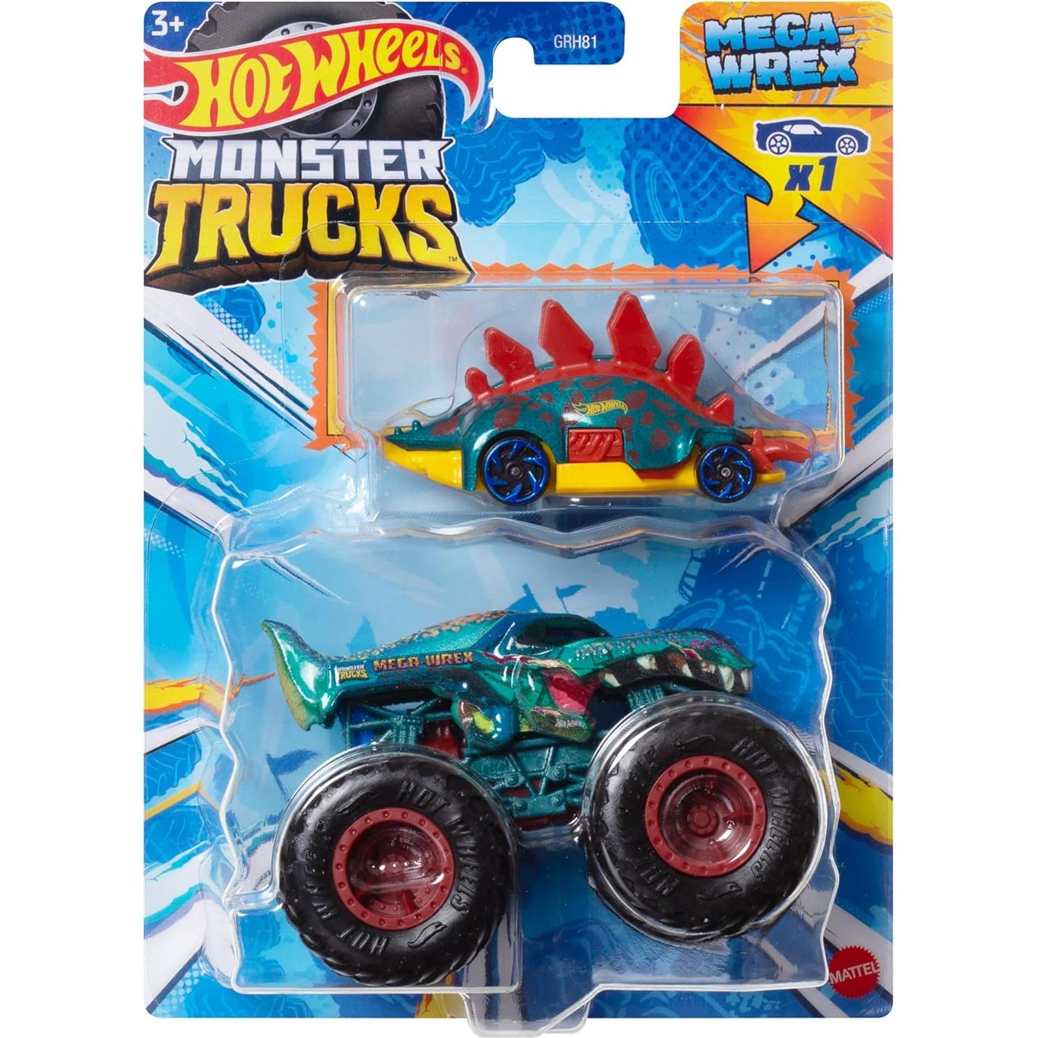 Hot Wheels Monster Trucks 2024 con Vehículo HW - 2 Camiones