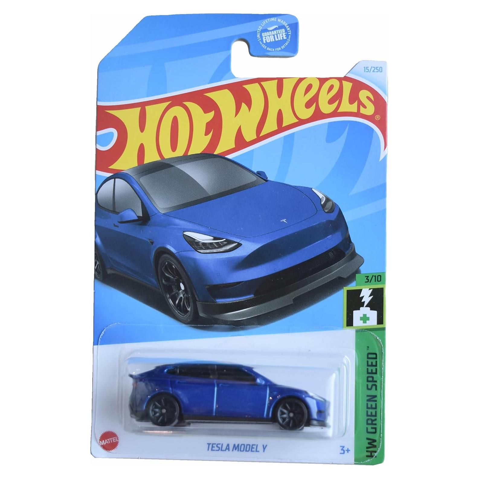Auto a Escala Hot Wheels Tesla Model Y Azul 1:64