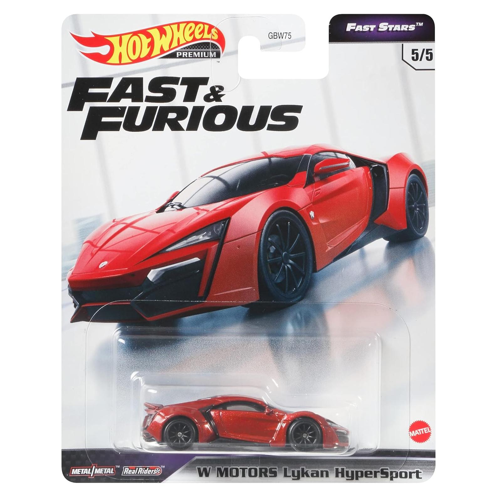 Auto a Escala Hot Wheels Rápido y Furioso Lykan Hypersport