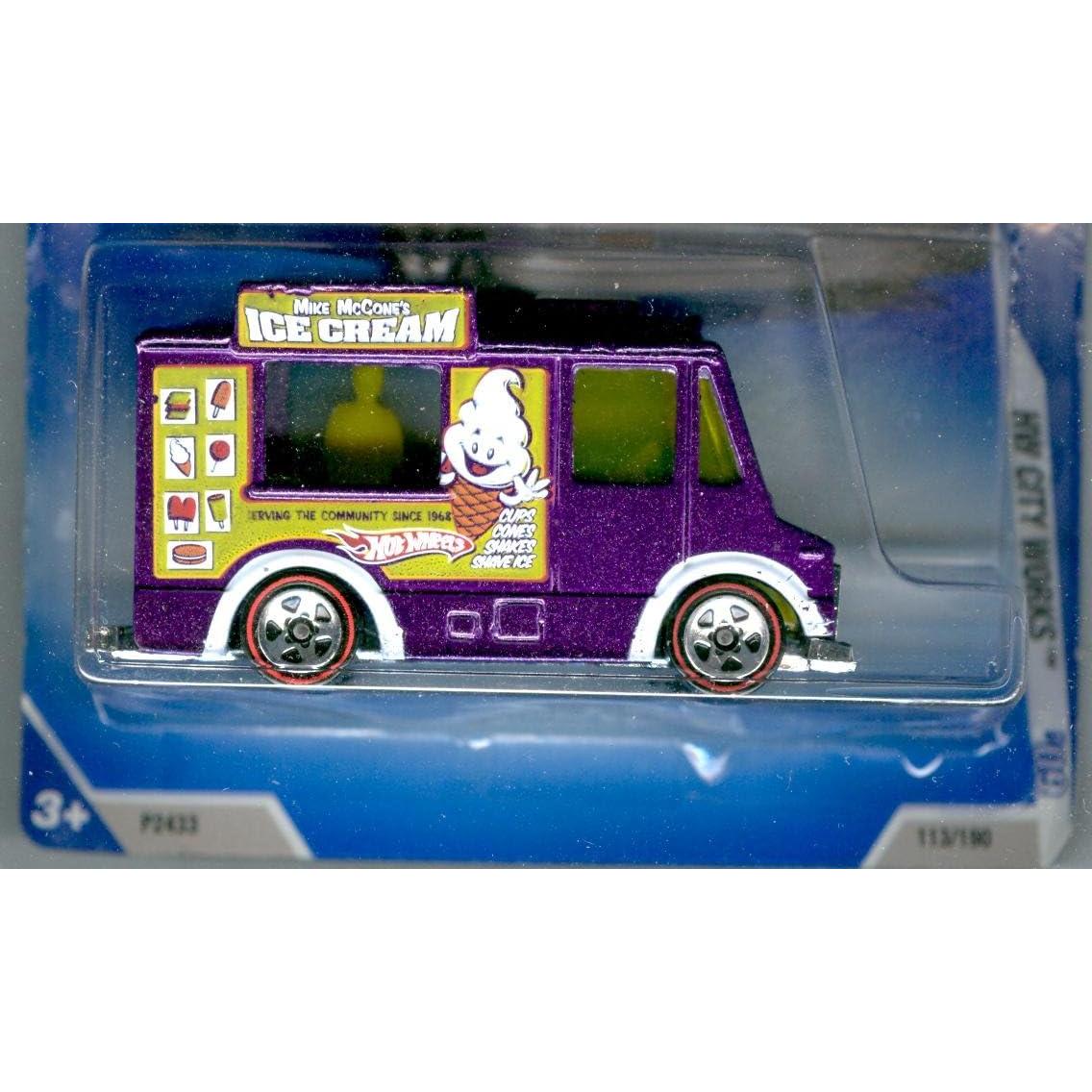 Camión de Helados Hot Wheels 2009 1:64 Púrpura