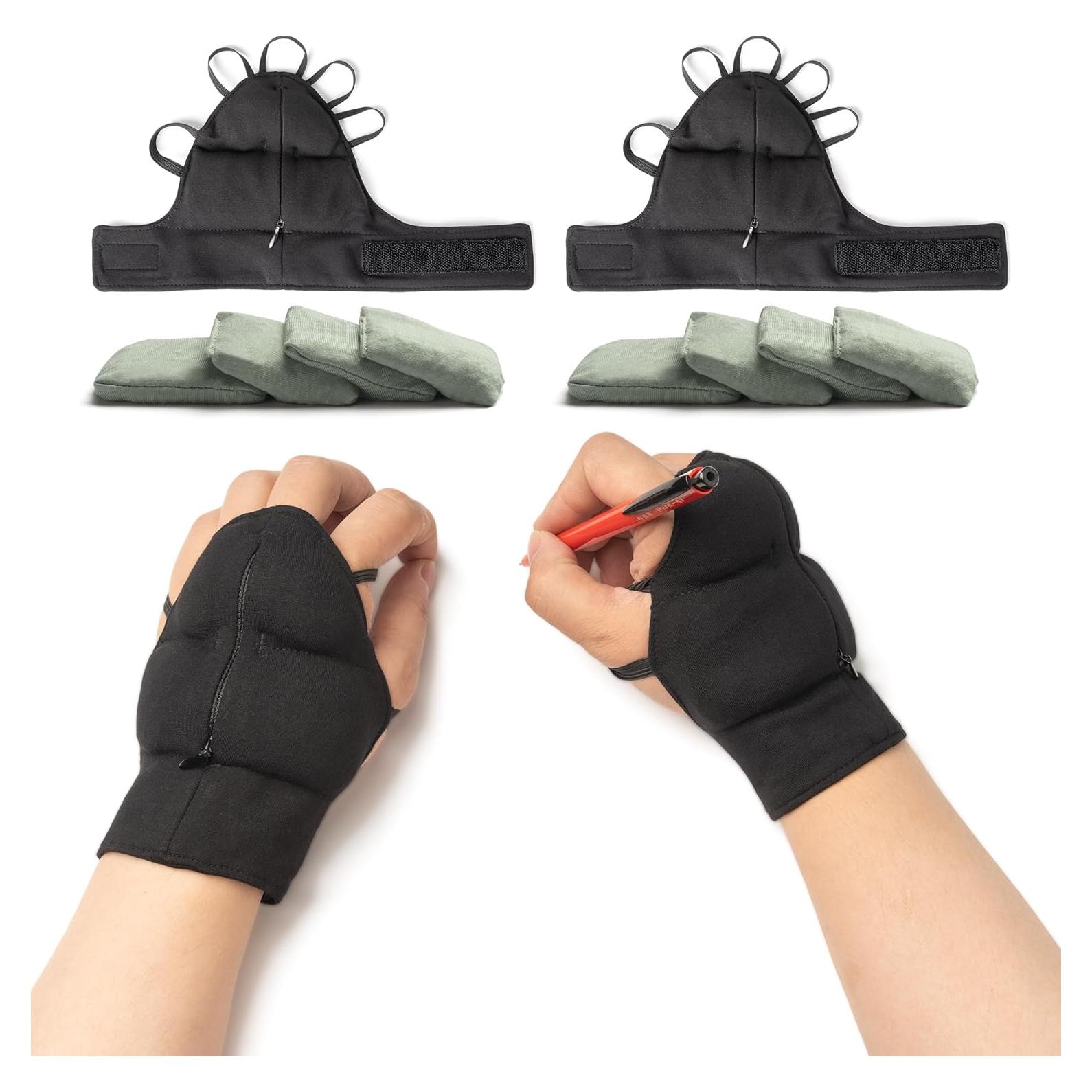 Guantes con peso ajustable Flyangle para temblores M 2PK