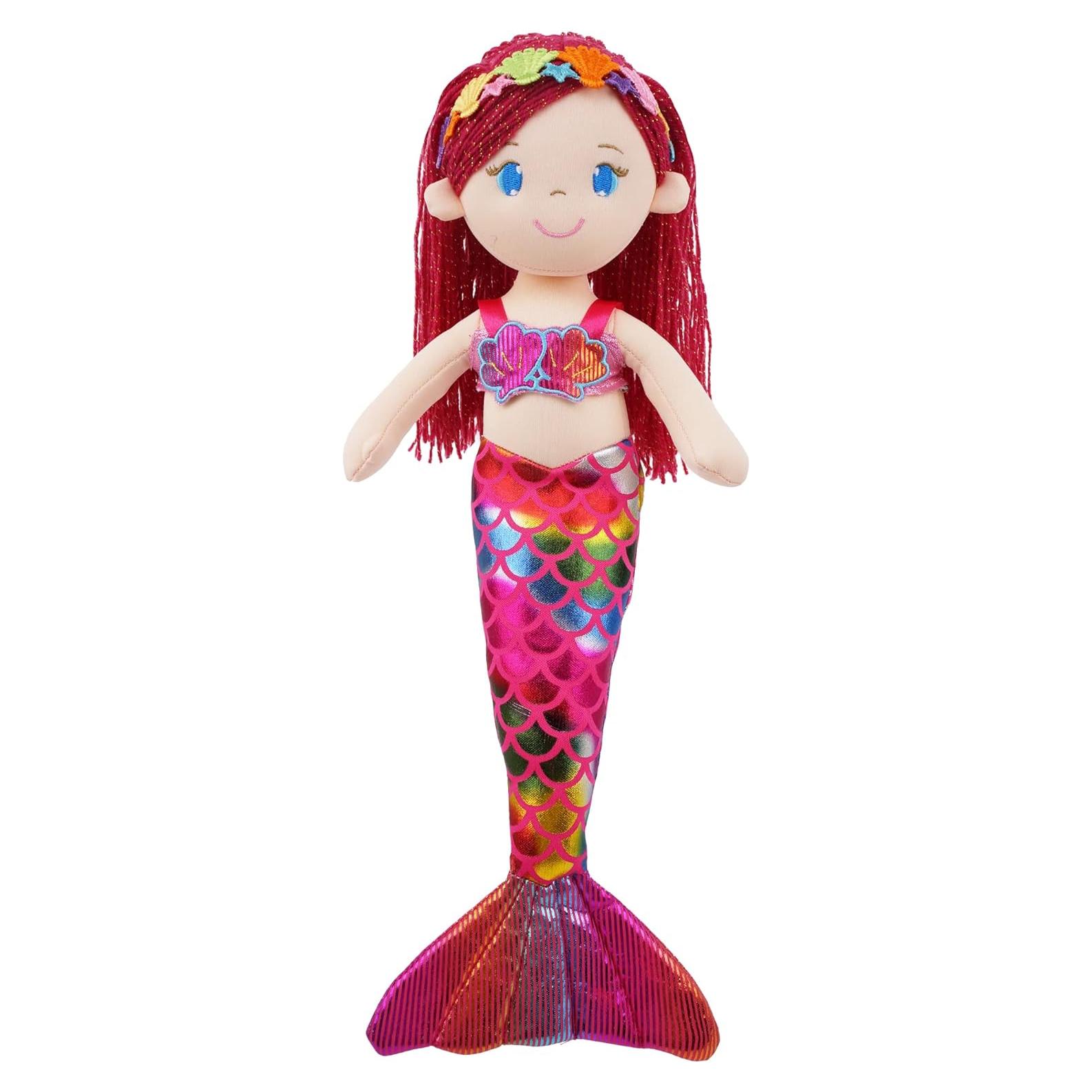 Muñeca Sirena Aurelia Jardín de Junio 41.9 cm Suave