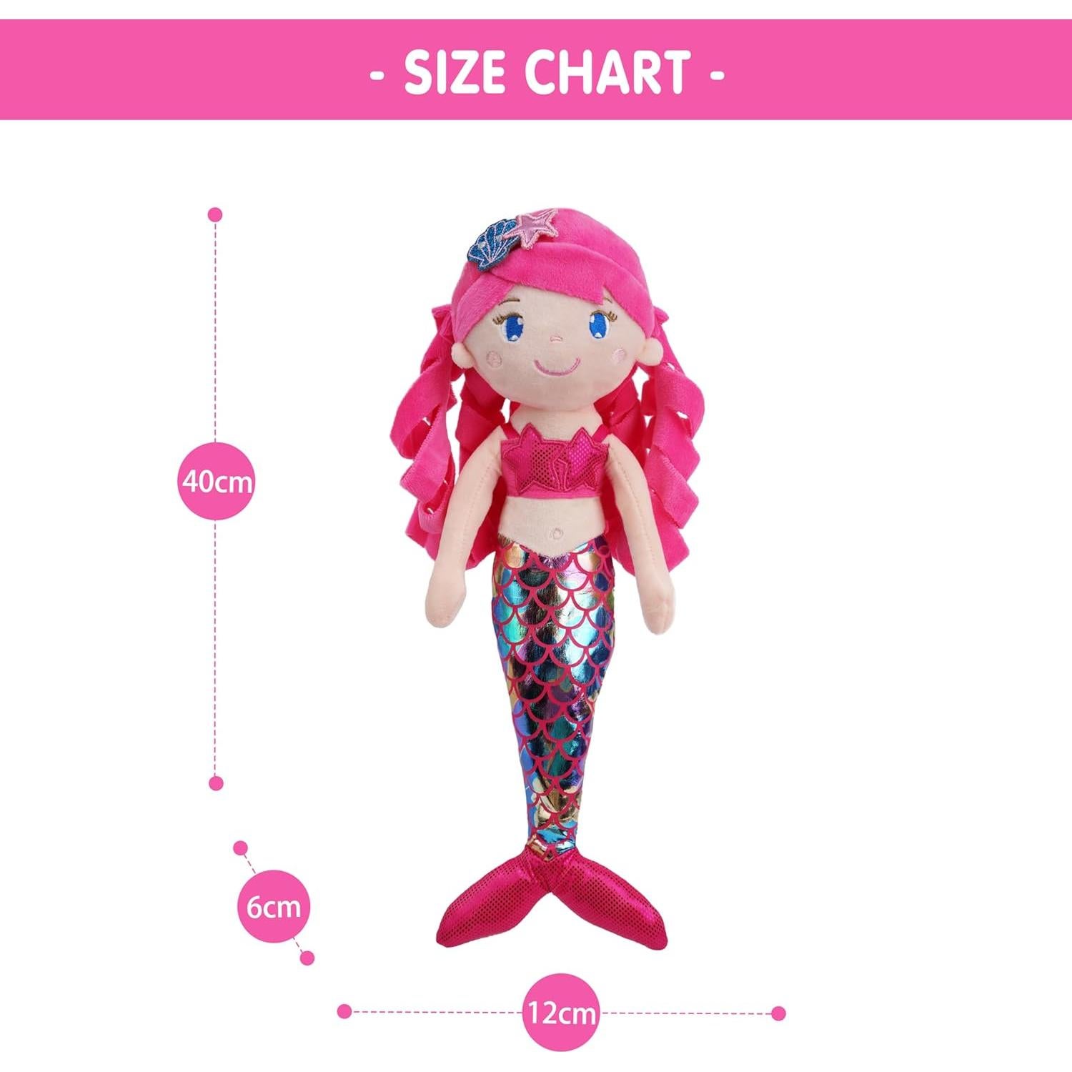 Muñeca de Peluche Sirena Larissa 39.37 cm June Garden