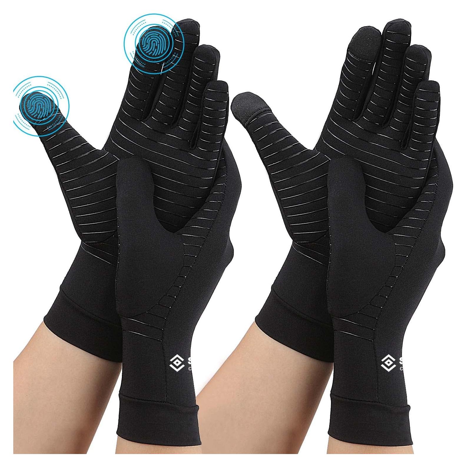 Guantes de Compresión de Dedos Completos Semikk - Cobre, Pequeño