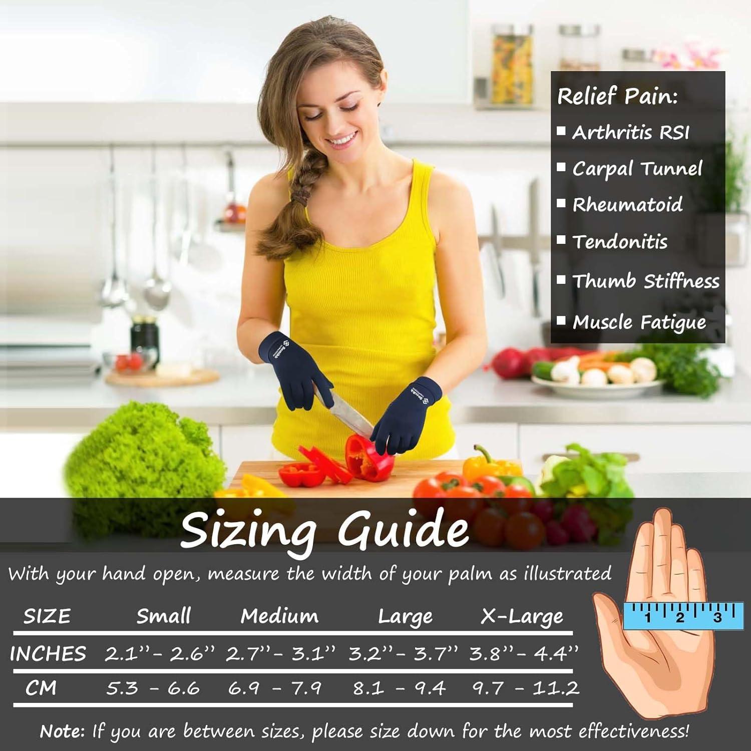 Guantes de Compresión de Dedos Completos Semikk - Cobre, Pequeño