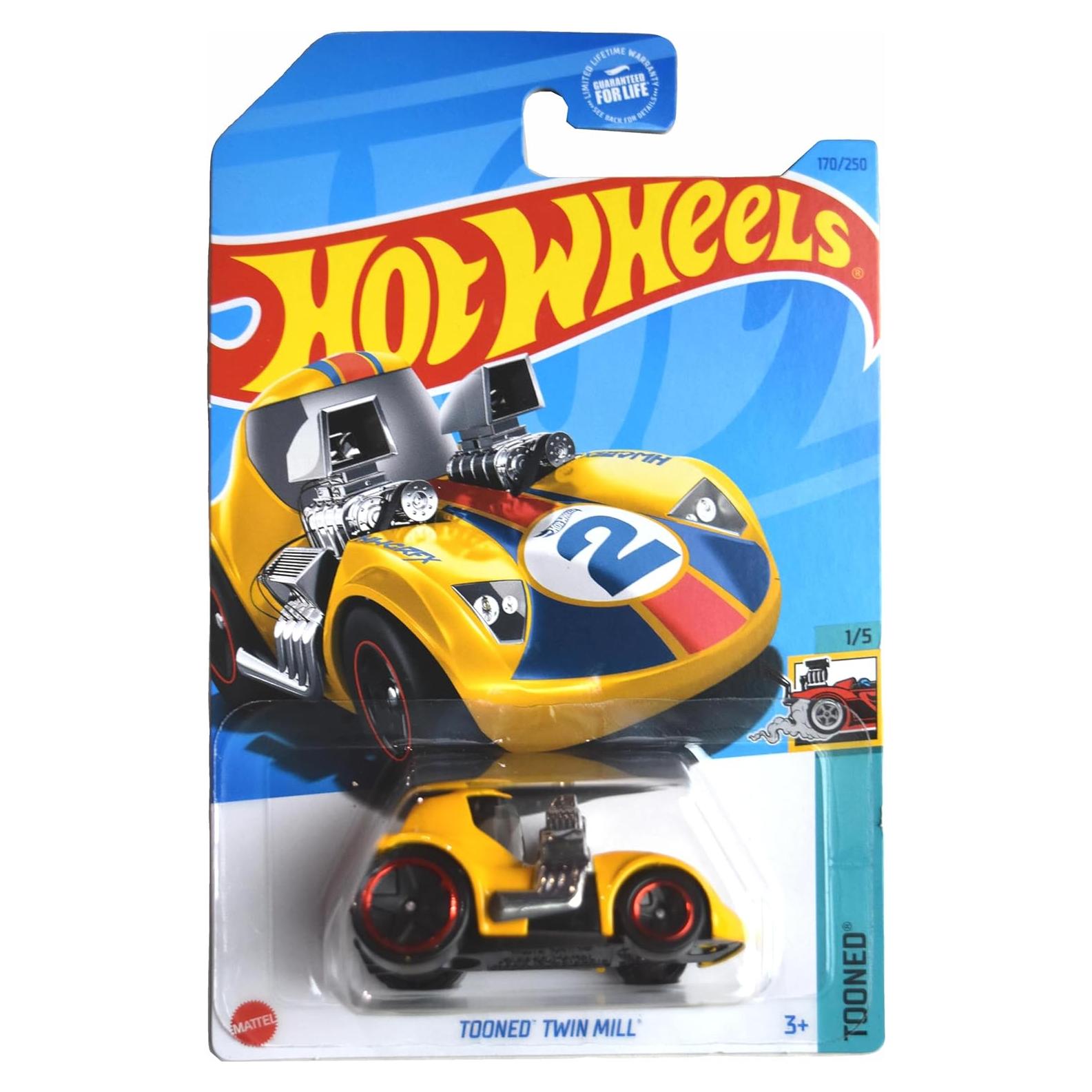 Auto de colección Hot Wheels Tooned Twin Mill 1:64 Amarillo