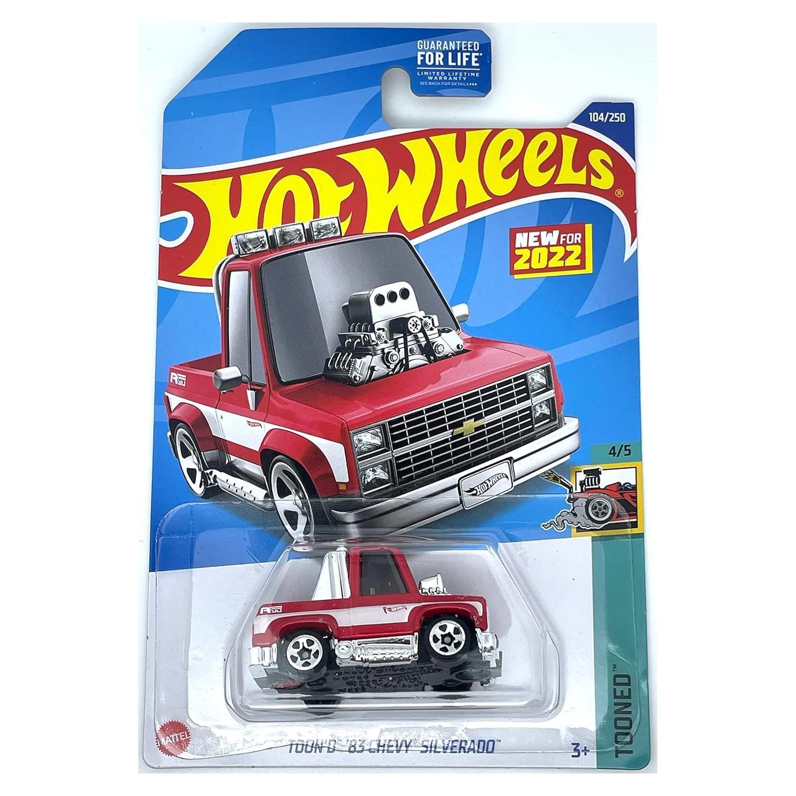 Hot Wheels 2022 - Chevy Silverado Toon'd 4/5 Rojo 104/250