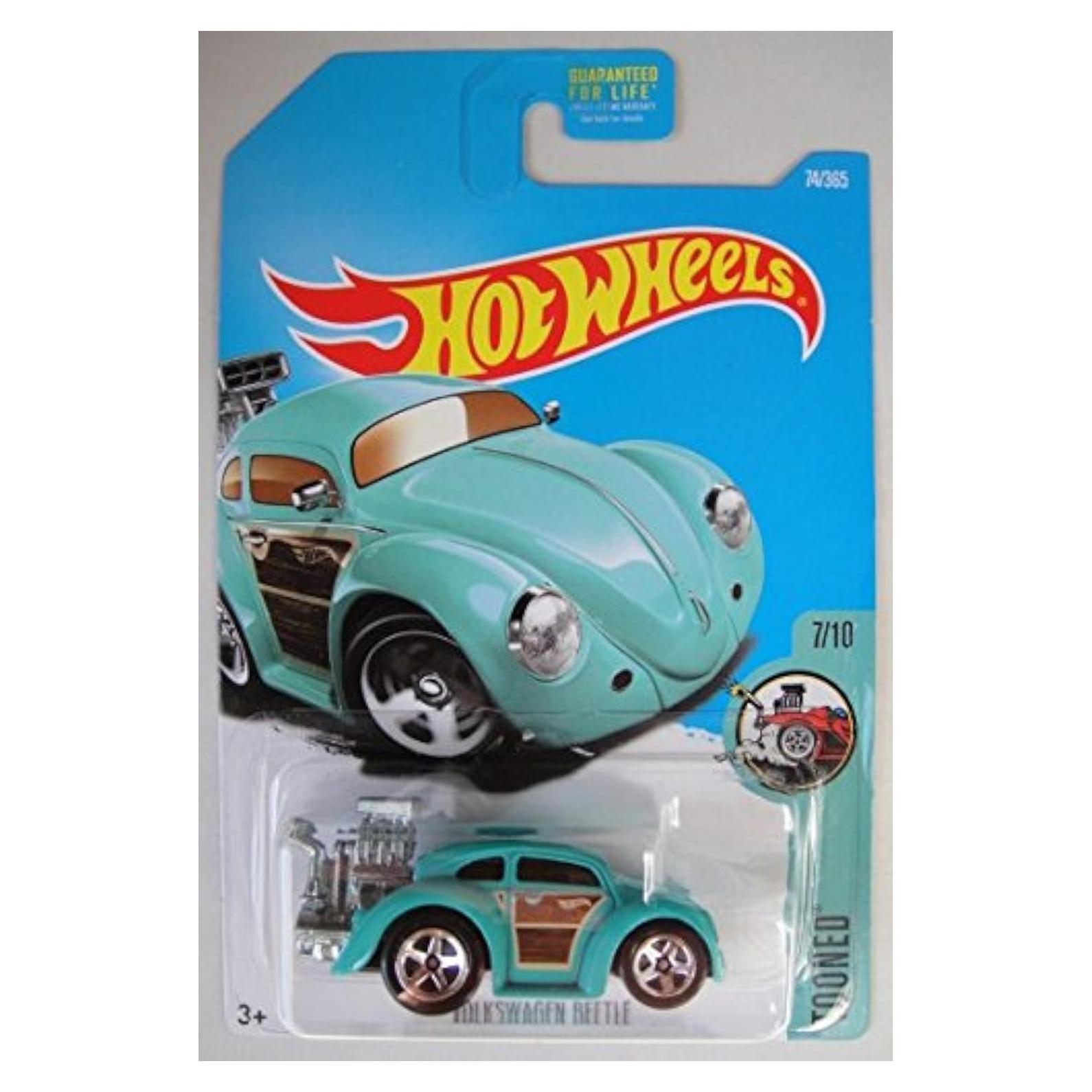 Hot Wheels Volkswagen Beetle Tooned 2017 1:64 Turquesa