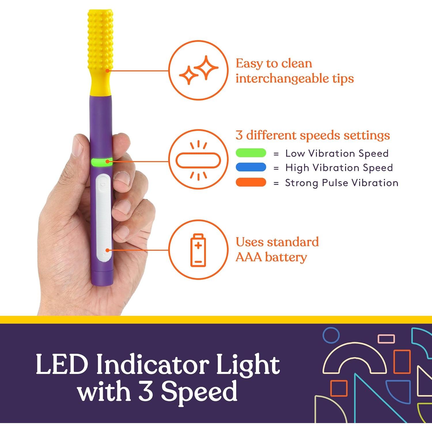 Kit de Estimulación Oral Buzz Buddy Suministros Especiales 6 Cabezas