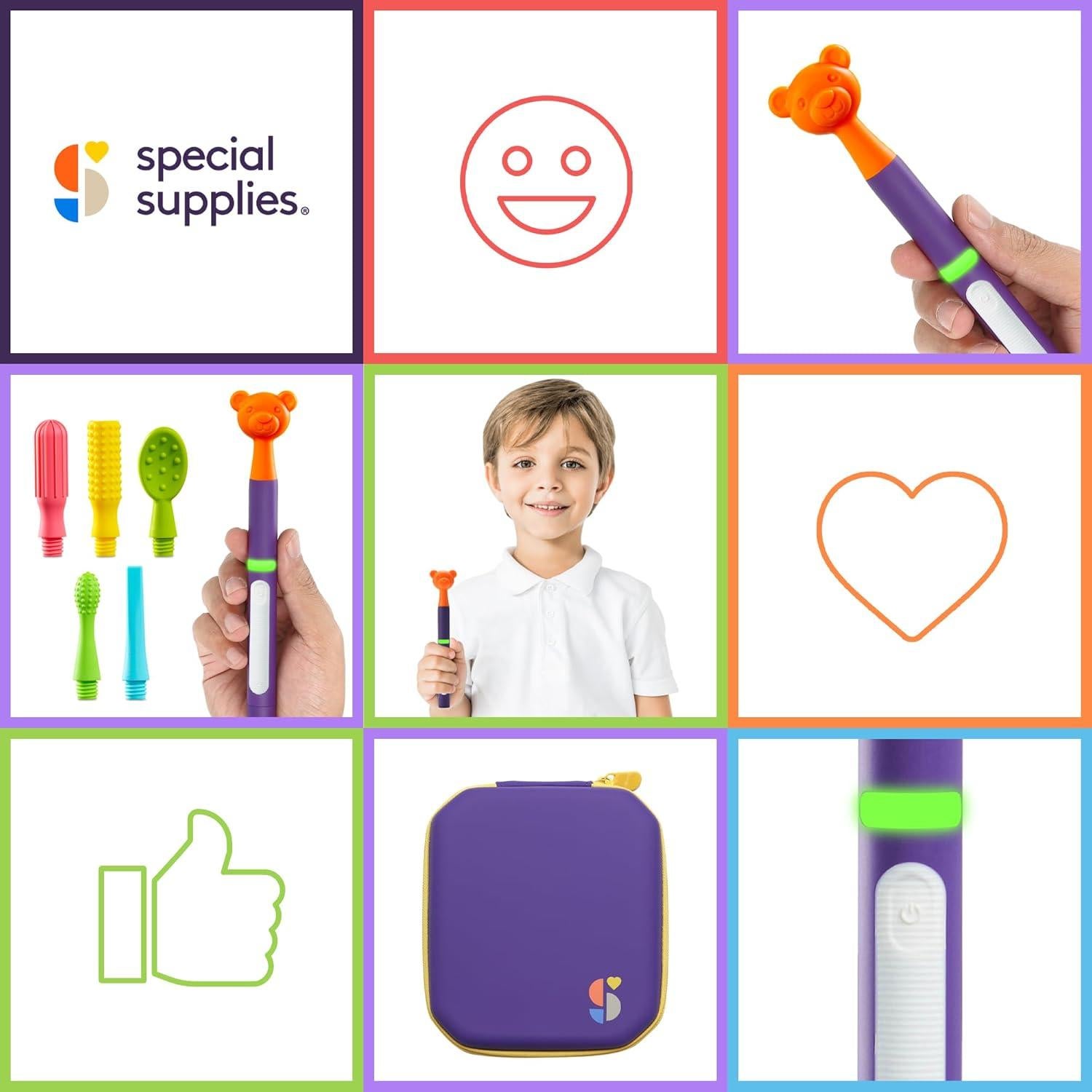 Kit de Estimulación Oral Buzz Buddy Suministros Especiales 6 Cabezas