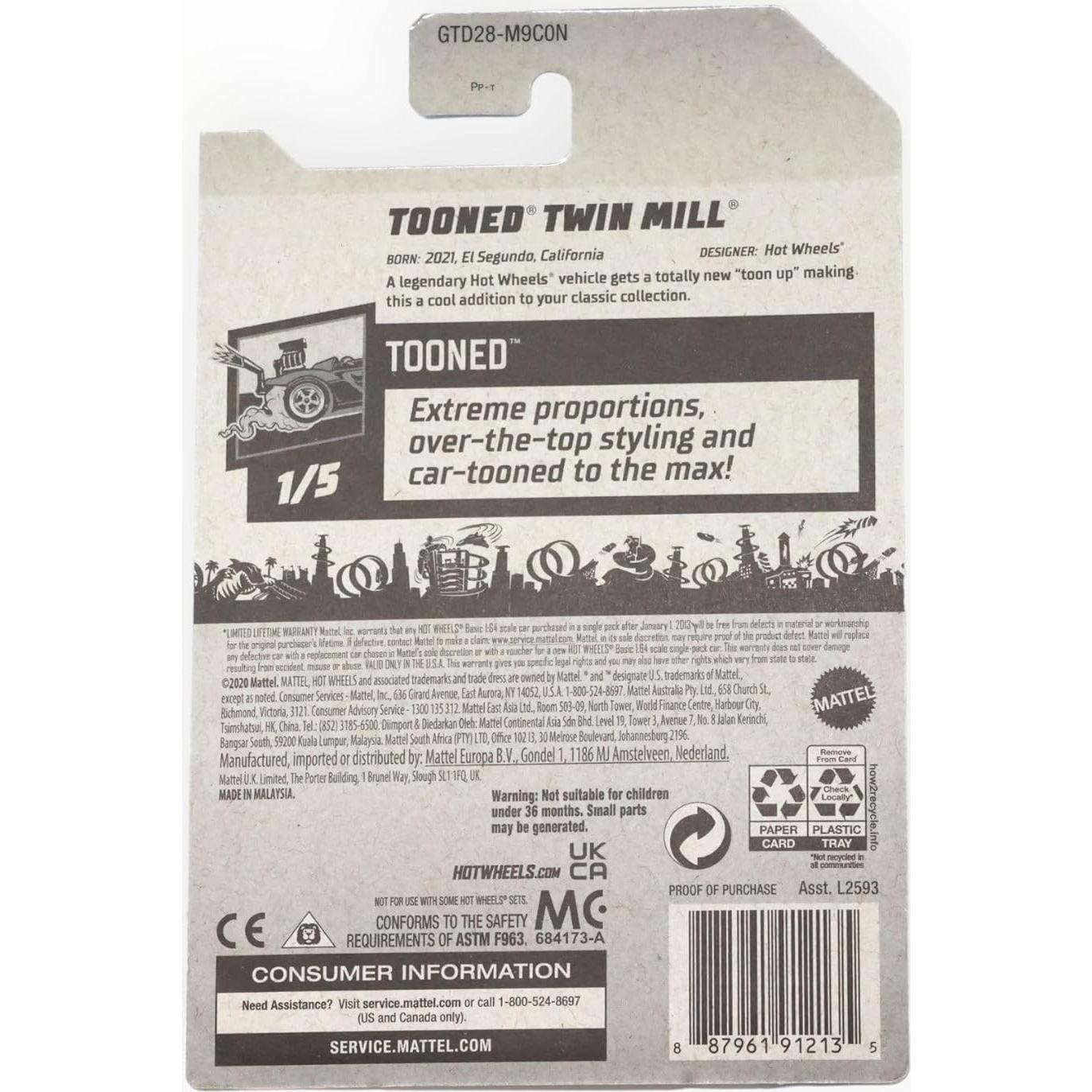 Auto de colección Hot Wheels Zamac Tooned Twin Mill 1:64