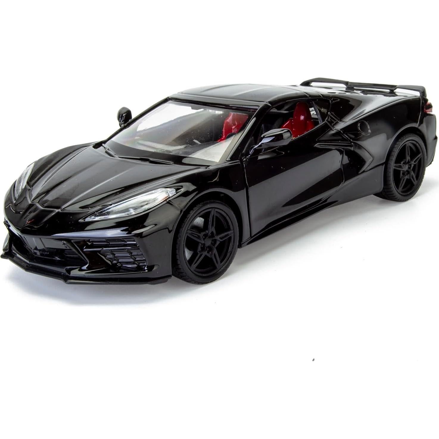 Modelo Diecast All Star Toys Corvette C8 Stingray Negro 1/24