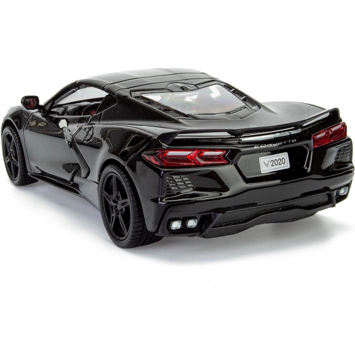 Modelo Diecast All Star Toys Corvette C8 Stingray Negro 1/24