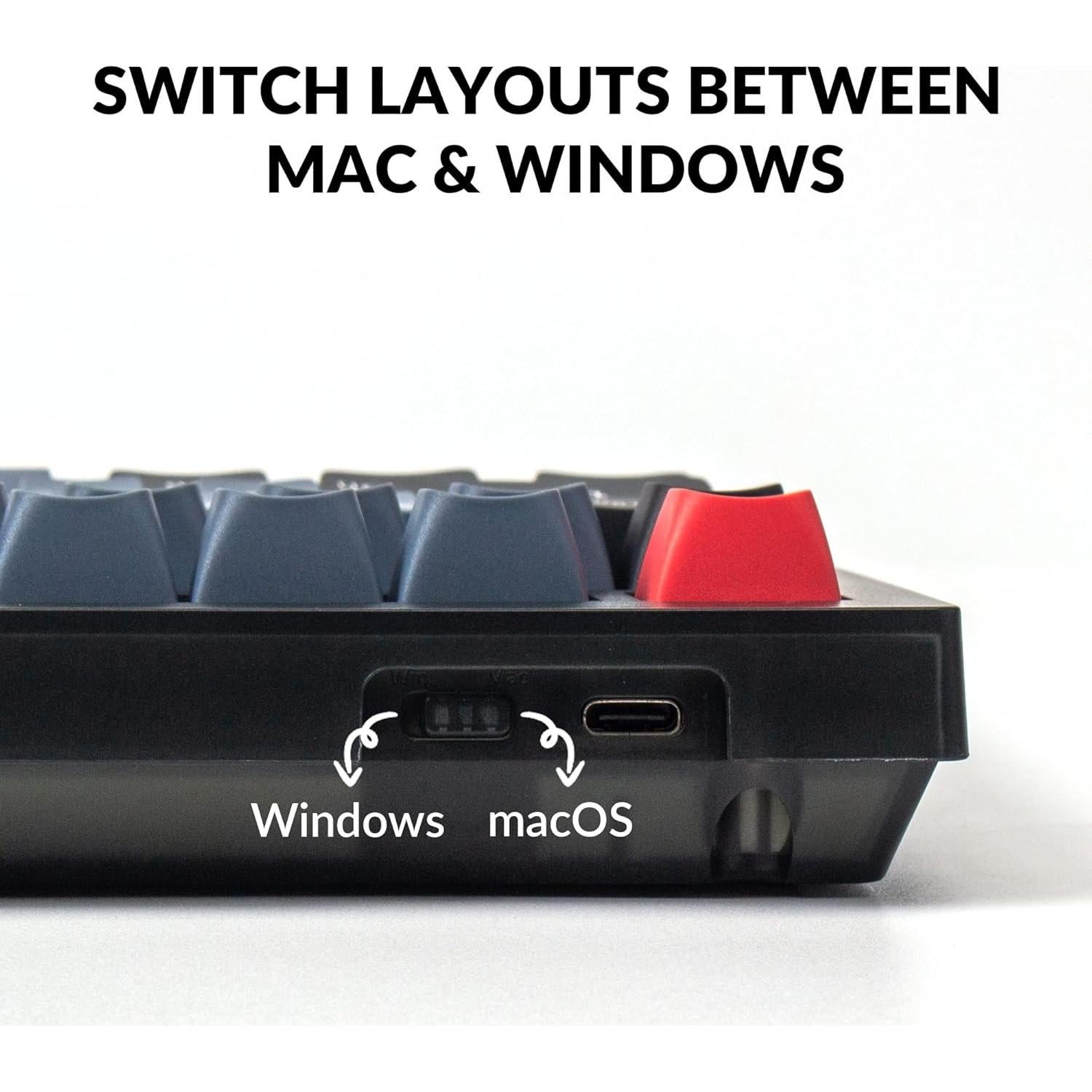 Teclado Mecánico Keychron V1 75% Programable QMK/VIA