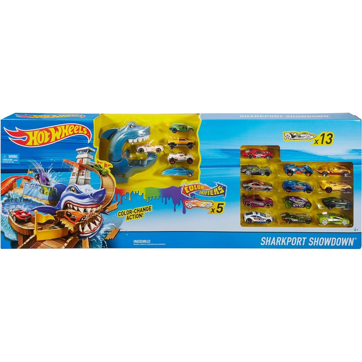 Juego de Playset Hot Wheels Color Shifters Sharkport Showdown