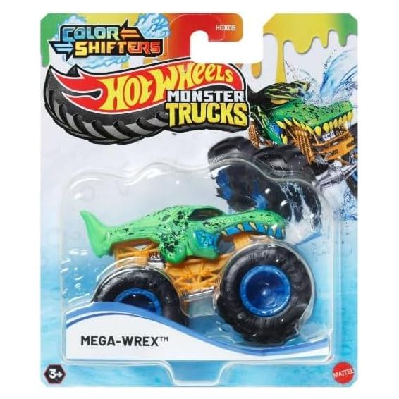 Hot Wheels Monster Trucks Mega Wrex 1:64 Cambio de Color
