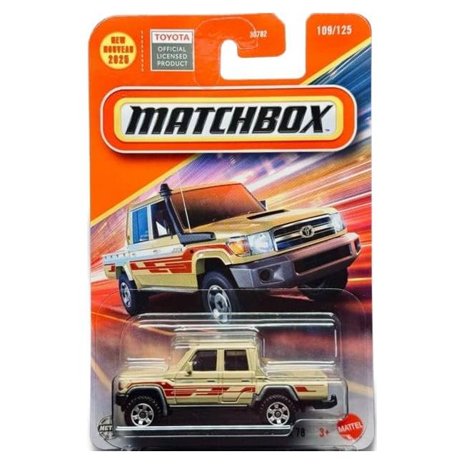 Matchbox Toyota Landcruiser 78 Beige 1:64 Coche de Fundición
