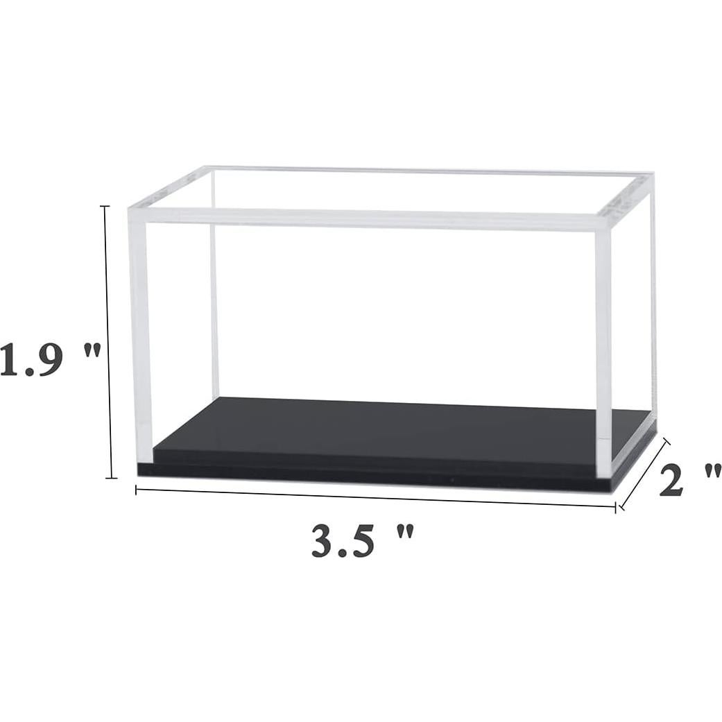 Estuches de exhibición acrílico transparente para Hot Wheels - 2 unidades