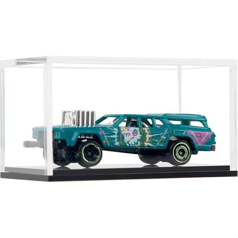 Estuches de exhibición acrílico transparente para Hot Wheels - 2 unidades